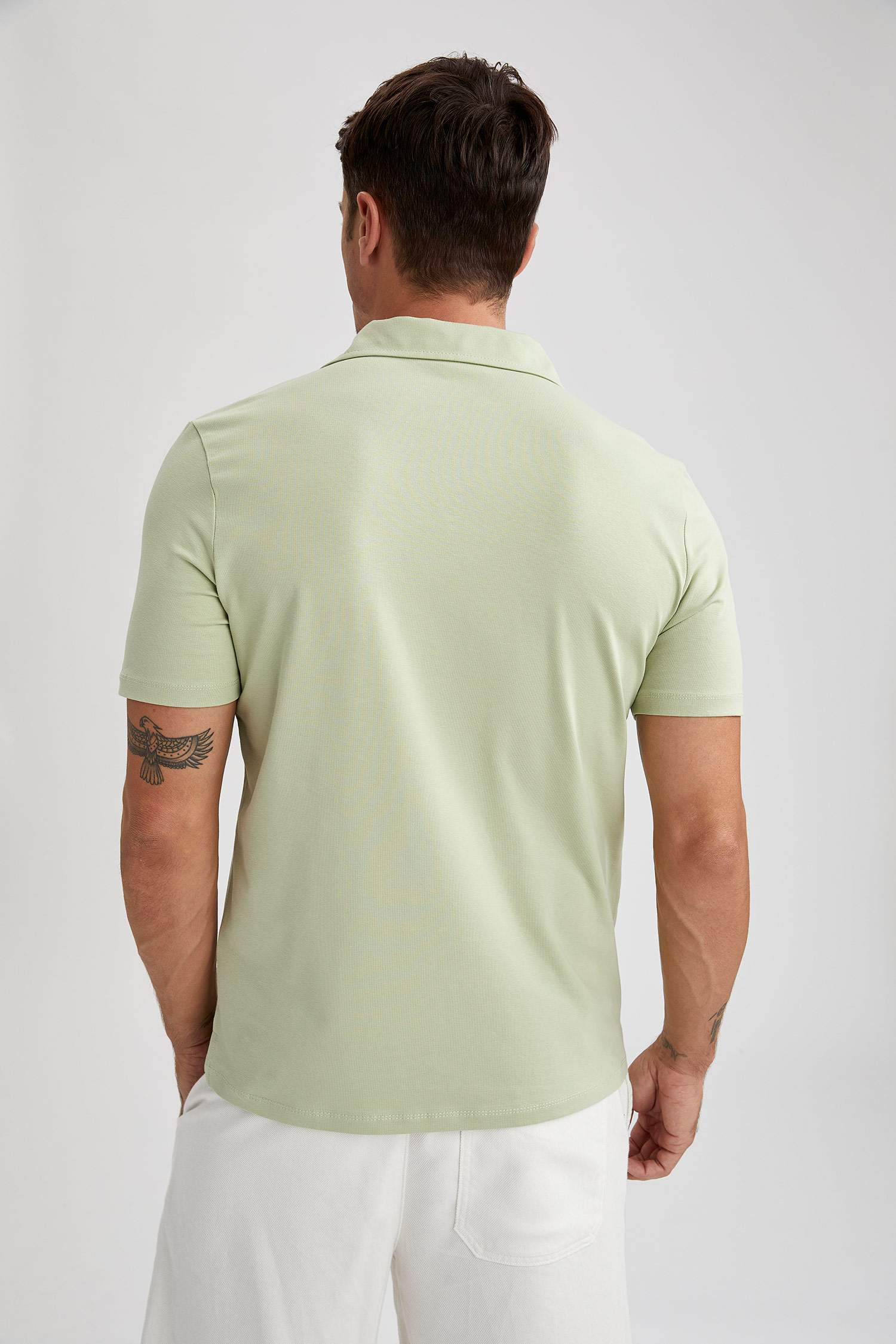 Regular Fit Polo Yaka Basic Kısa Kollu Tişört