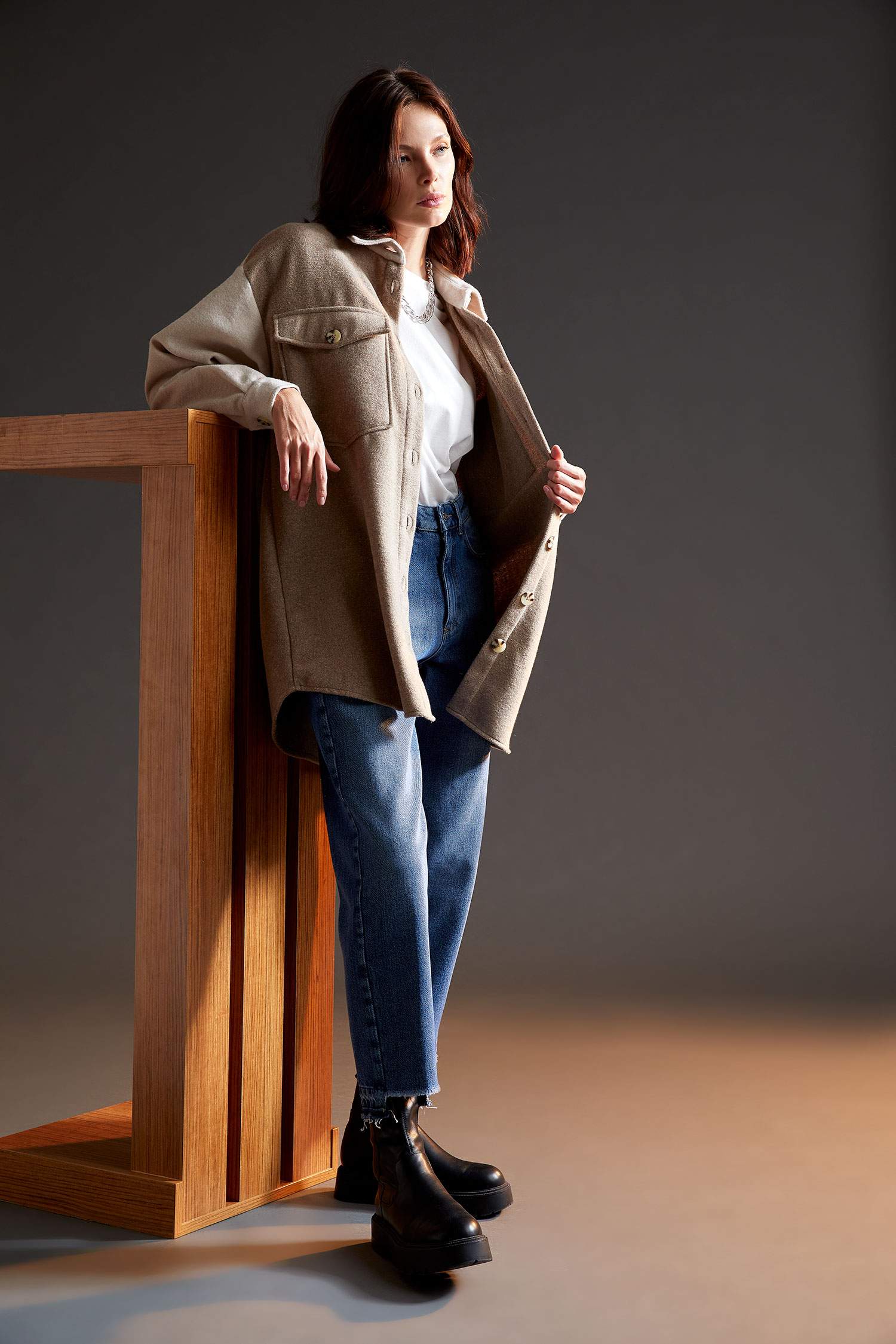 Relax Fit Flanel Oduncu Gömlek Ceket