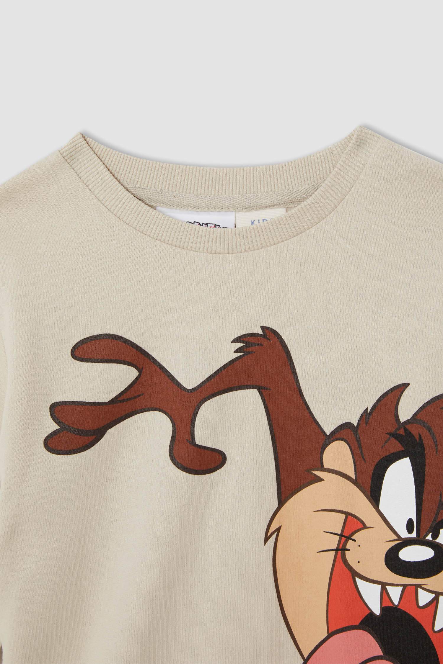 Erkek Çocuk Looney Tunes Lisanslı Regular Fit Lisanslı Bisiklet Yaka Sweatshirt