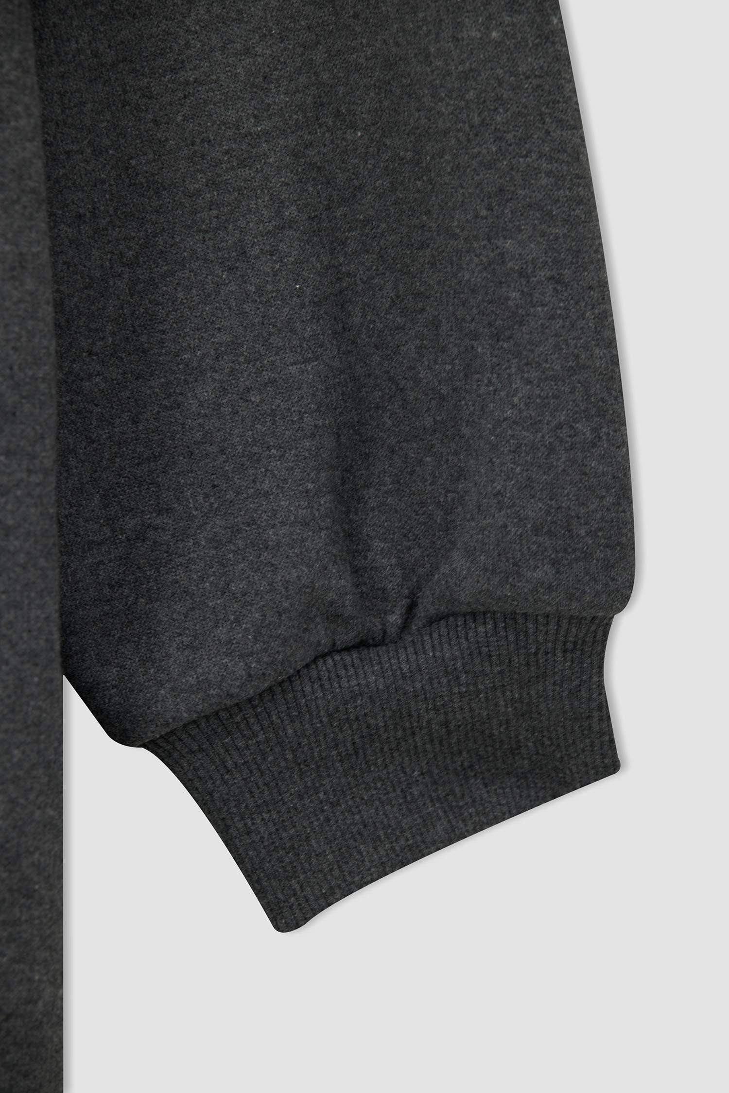 Büyük Beden Relax Fit Sırt Baskılı Kapüşonlu Sweat Tunik