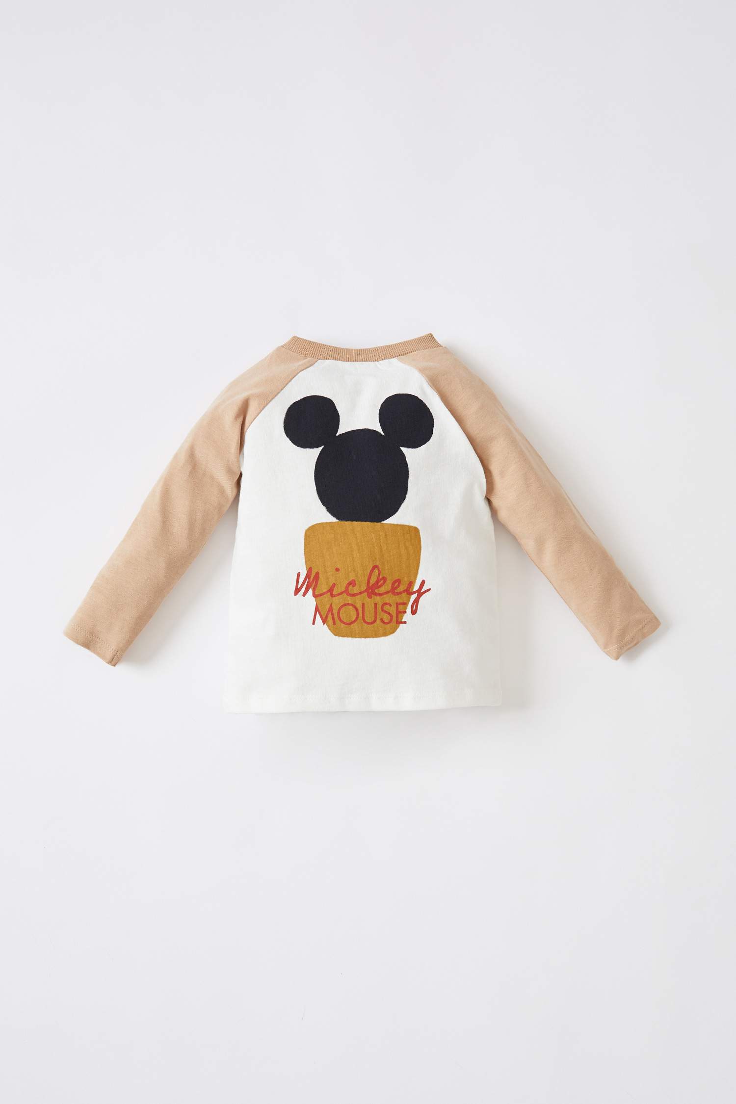 Erkek Bebek Mickey & Minnie Lisanslı Regular Fit Uzun Kollu Tişört