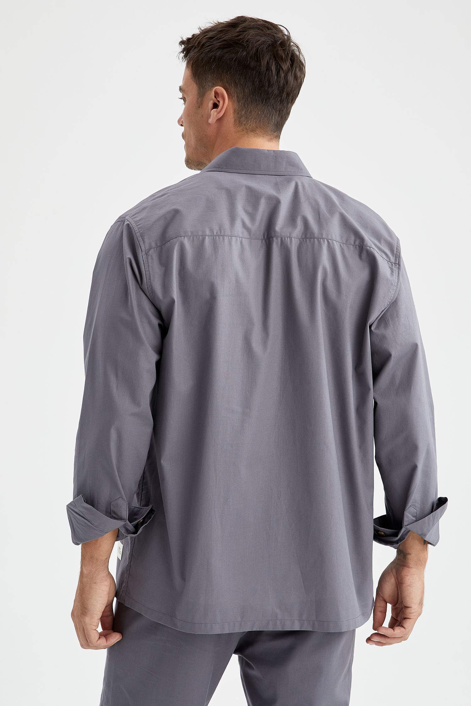 Regular Fit Basic Uzun Kollu Gömlek