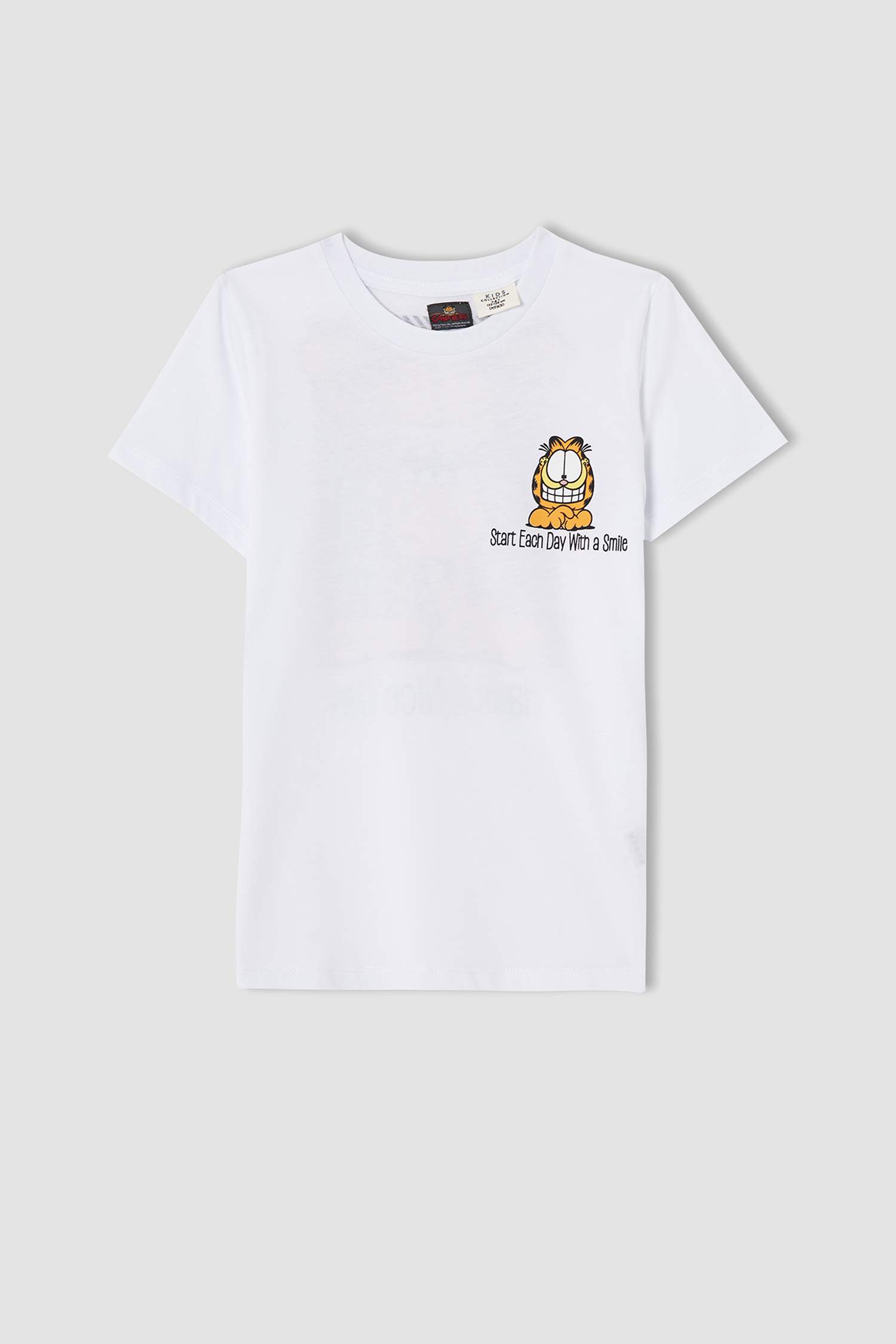Erkek Çocuk Garfield Lisanslı Kısa Kollu Tişört