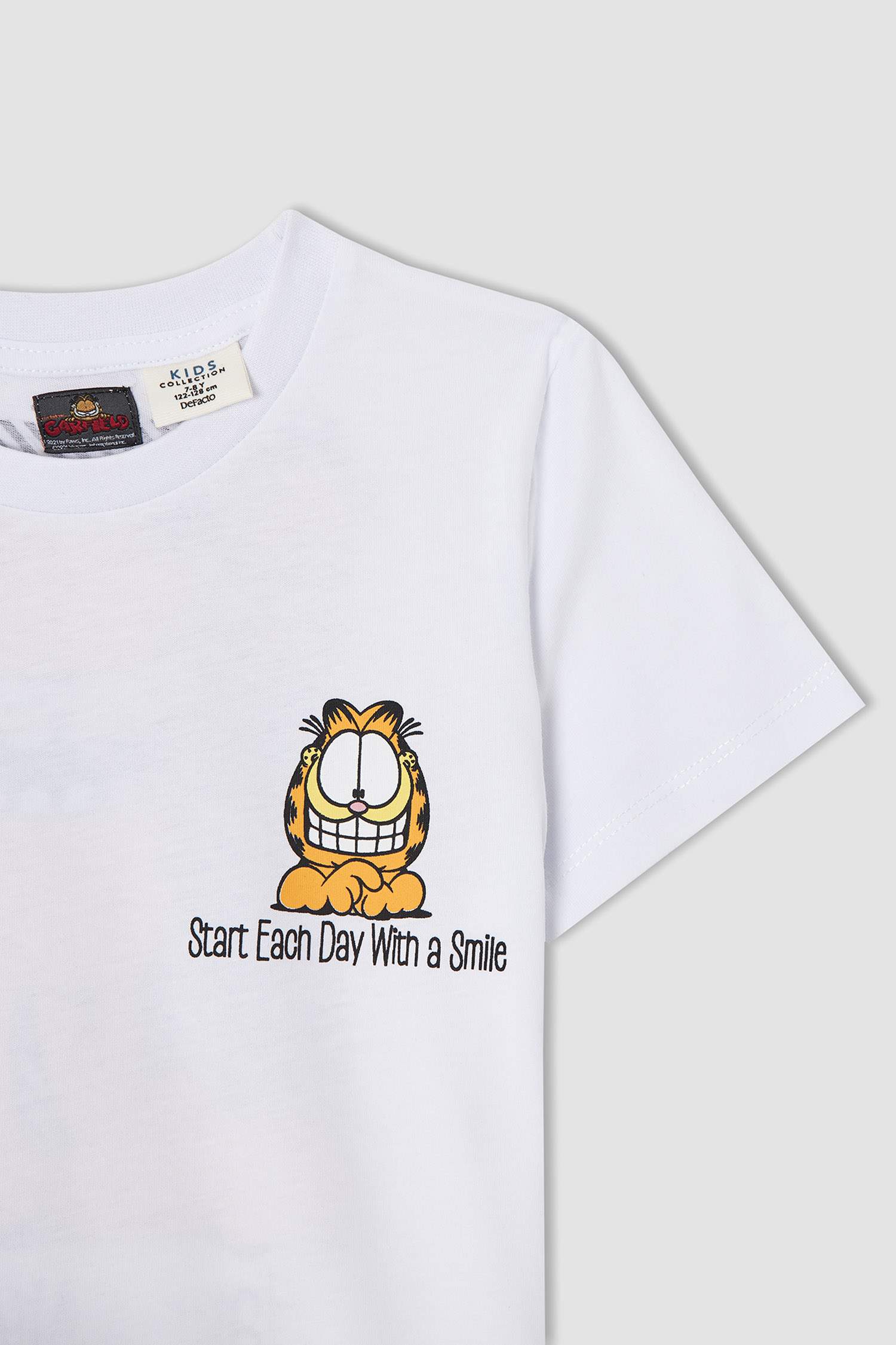 Erkek Çocuk Garfield Lisanslı Kısa Kollu Tişört