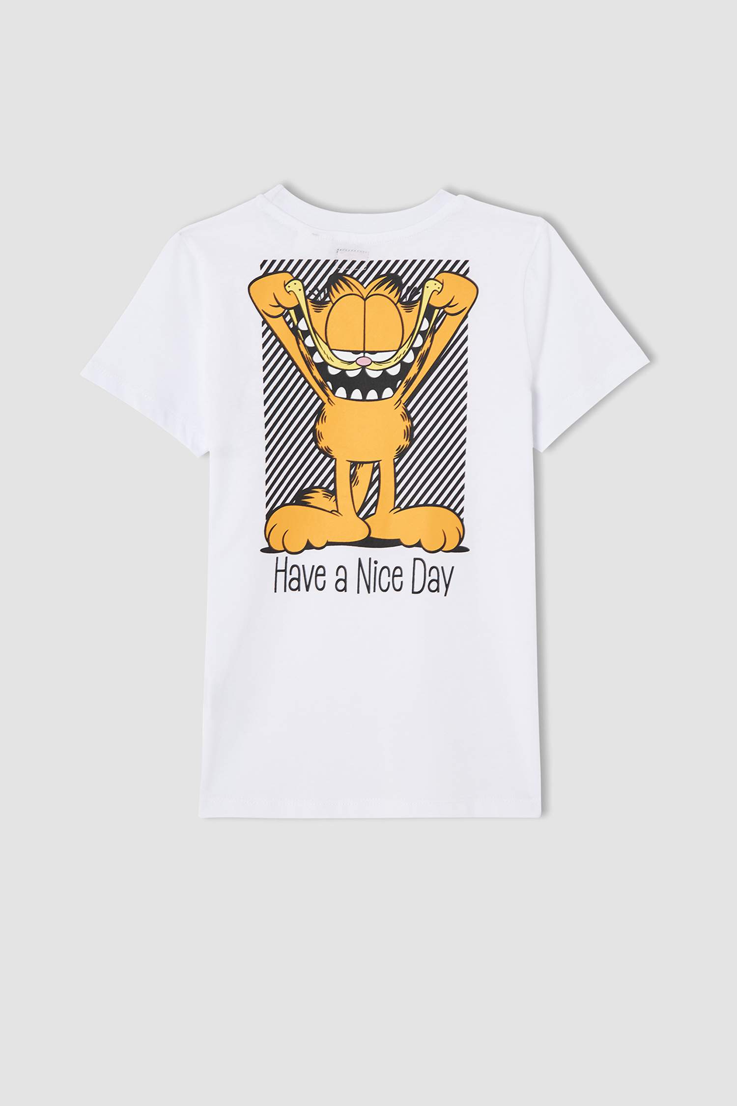 Erkek Çocuk Garfield Lisanslı Kısa Kollu Tişört