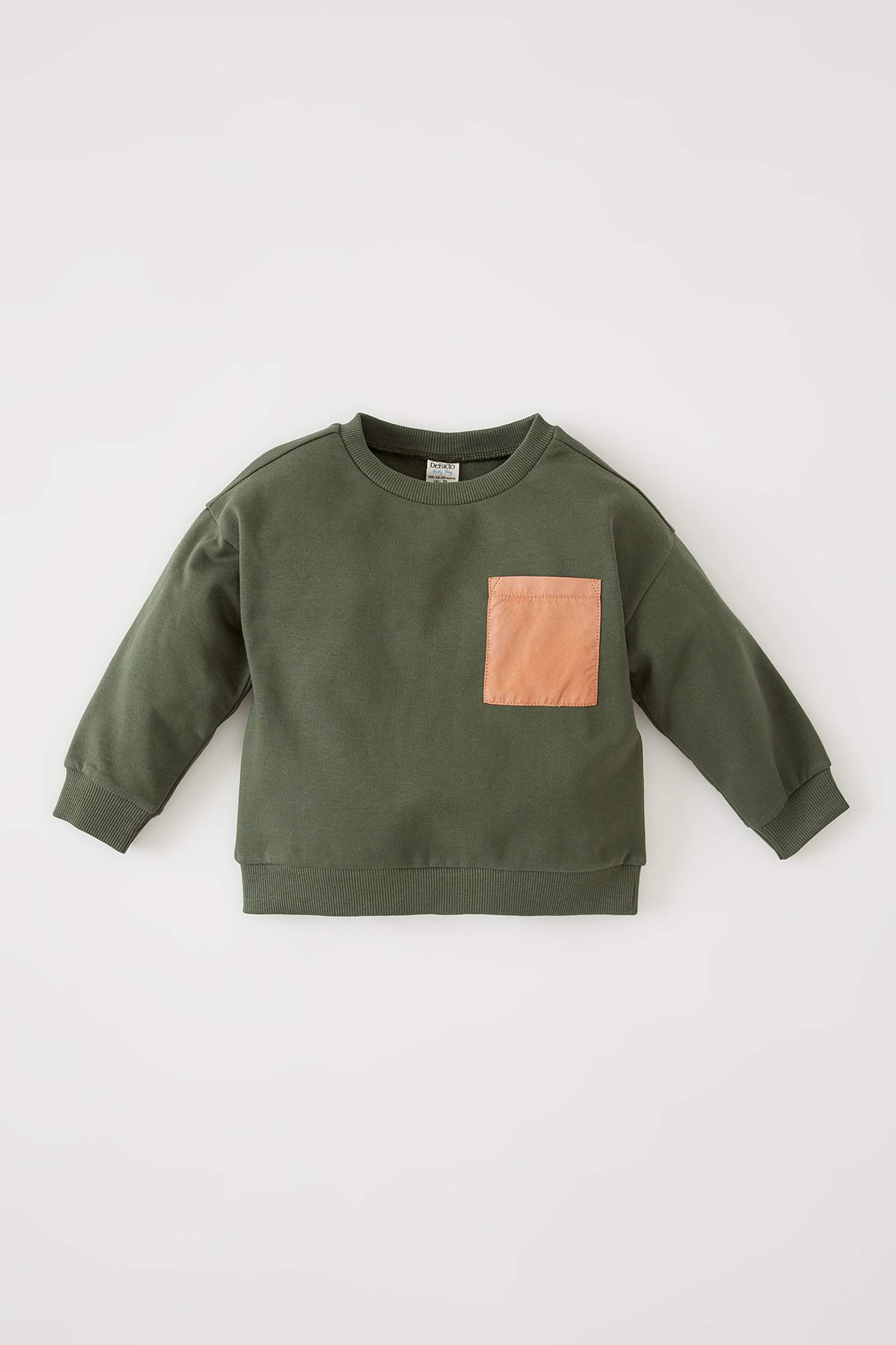 Erkek Bebek Cepli İçi Yumuşak Tüylü Sweatshirt
