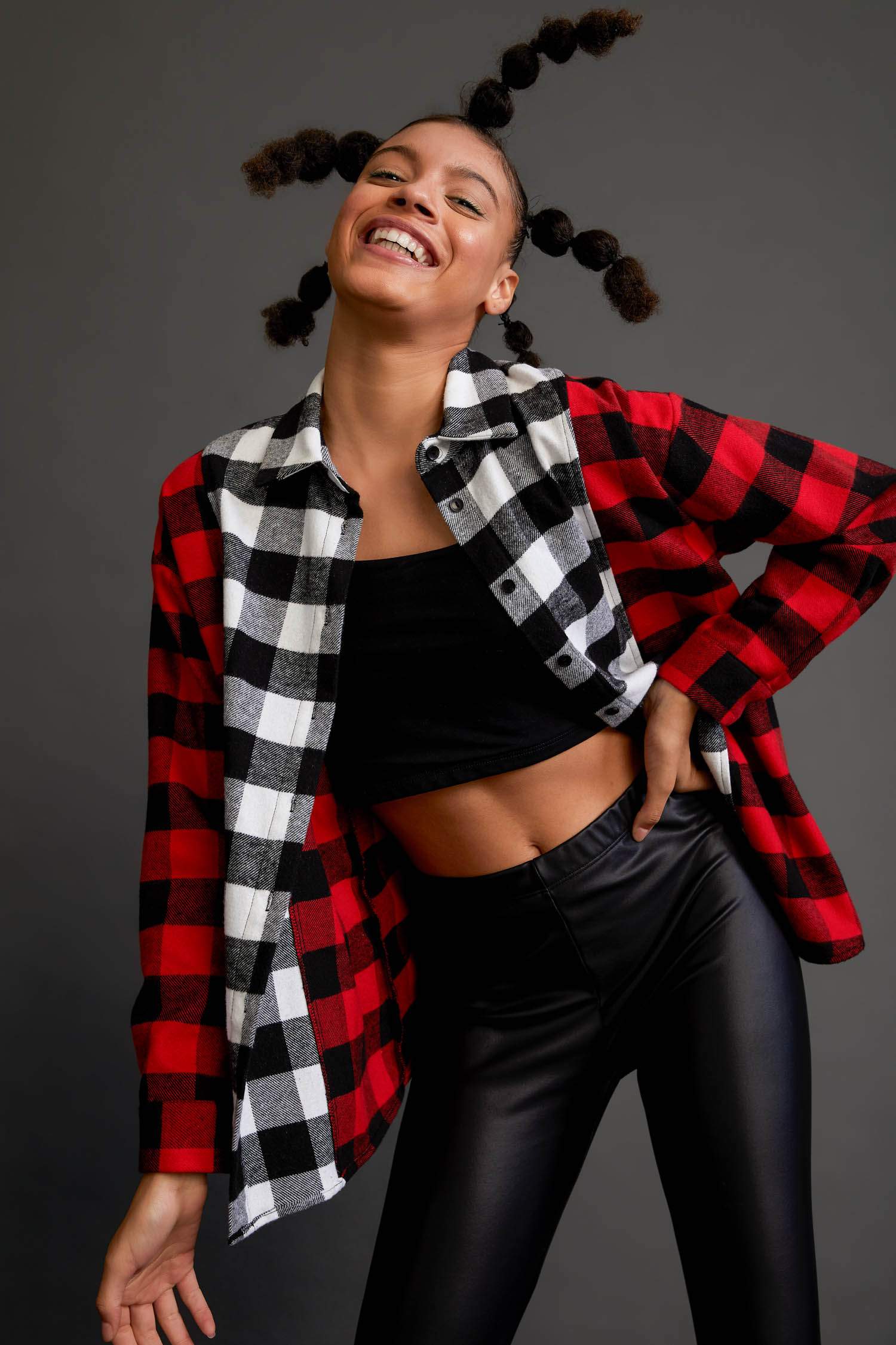 Kareli Oversize Fit Uzun Kollu Flanel Oduncu Gömlek