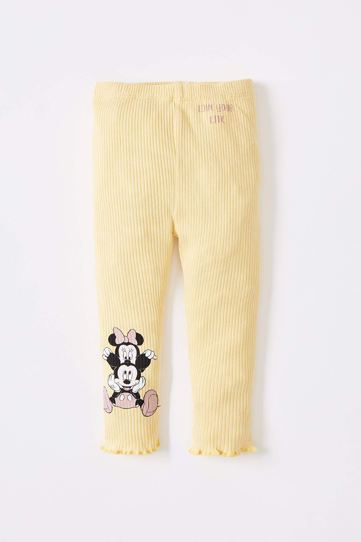 Kız Bebek Mickey & Minnie Lisanslı Regular Fit Tekli Tayt