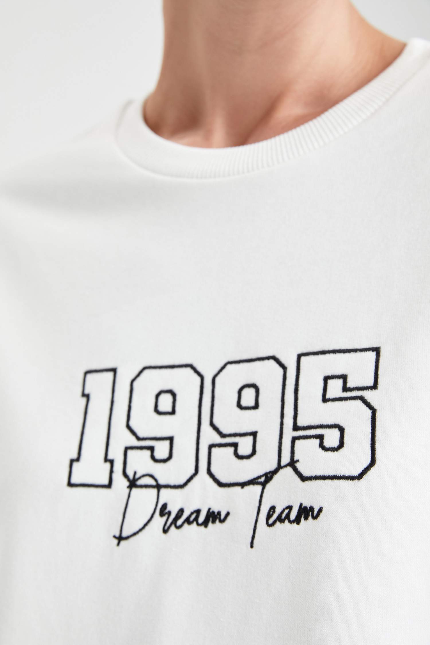 Regular Fit Baskılı Sweat Tunik