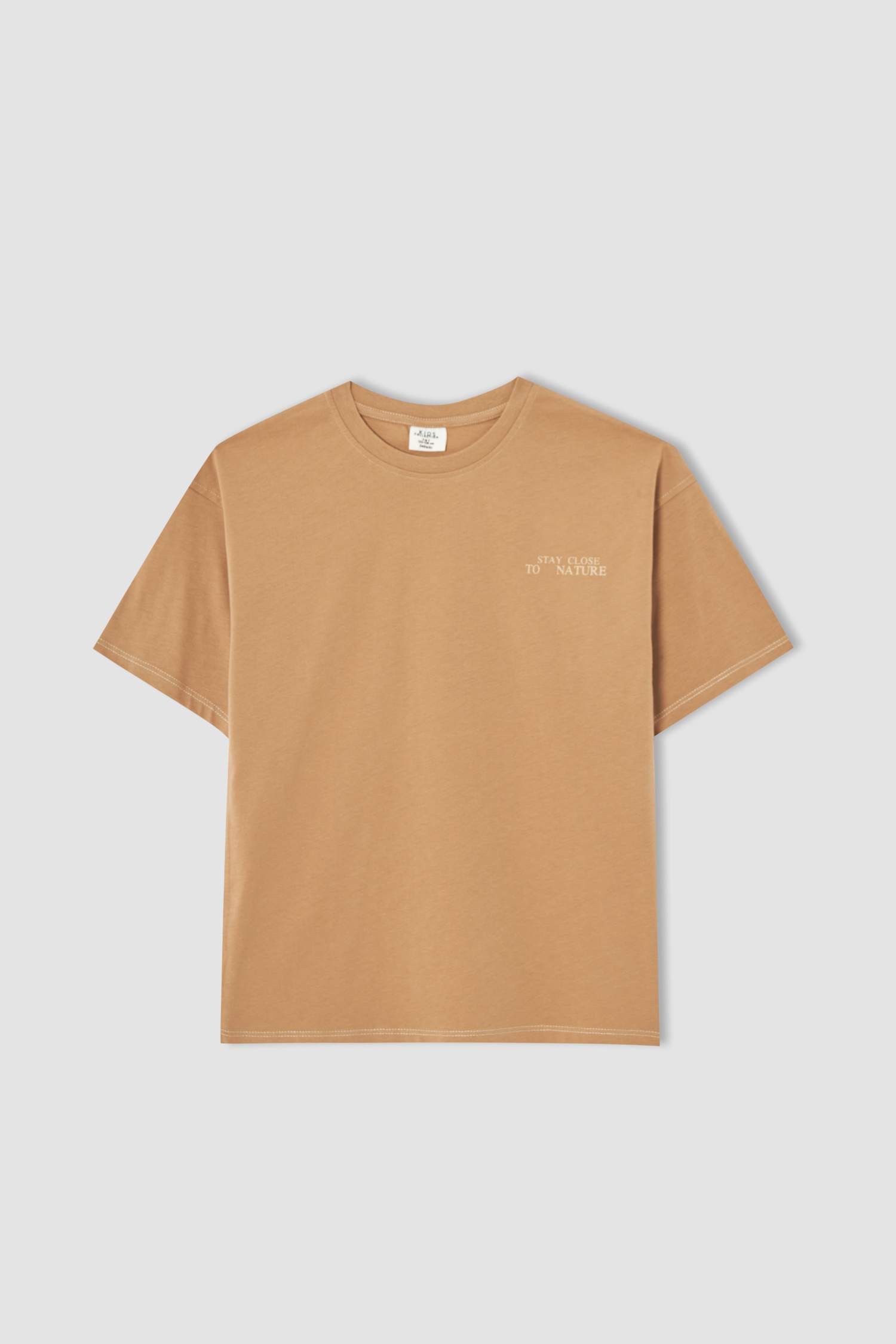 Erkek Çocuk Oversize Fit Baskılı Kısa Kollu Tişört
