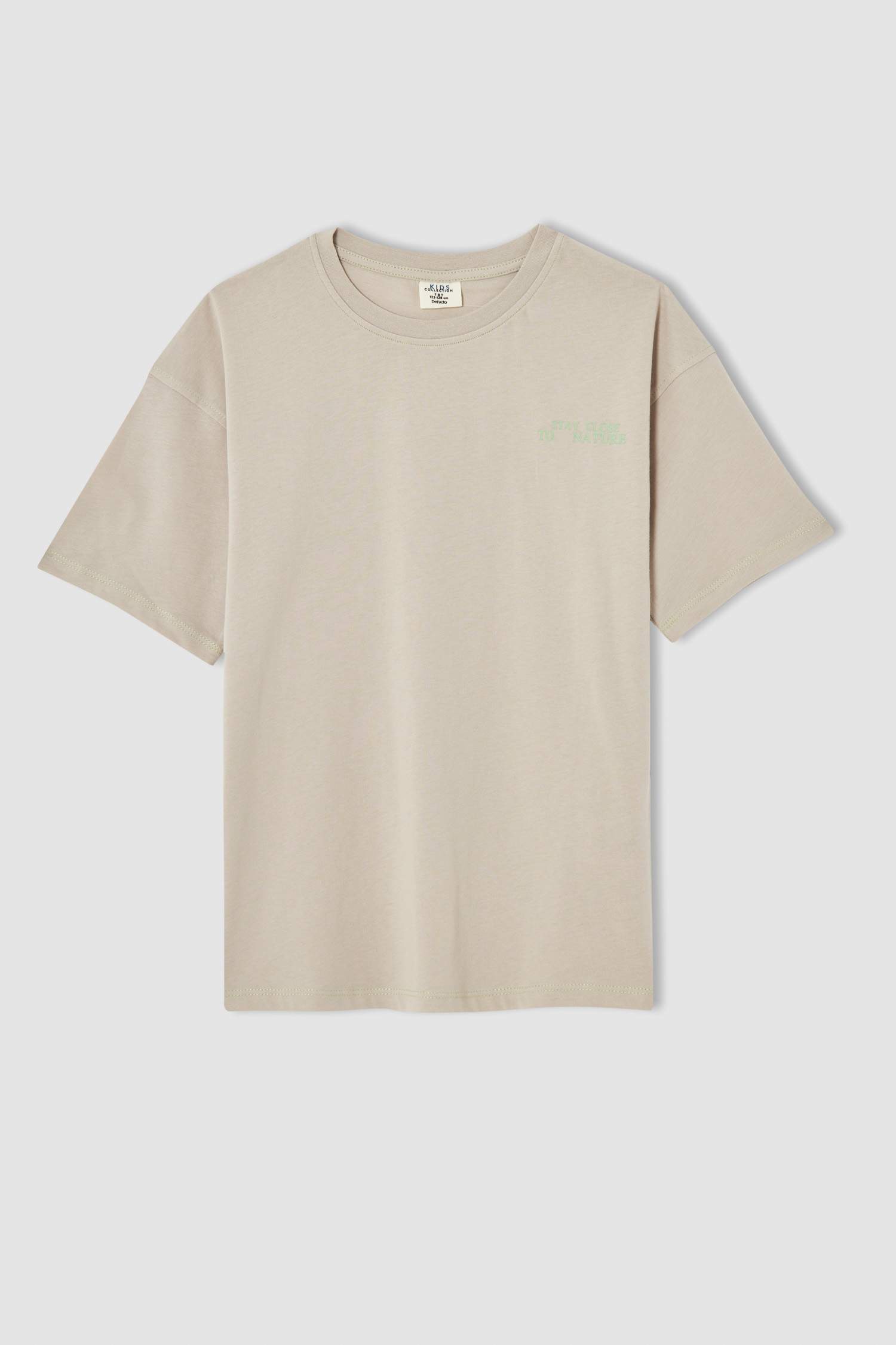 Erkek Çocuk Oversize Fit Baskılı Kısa Kollu Tişört