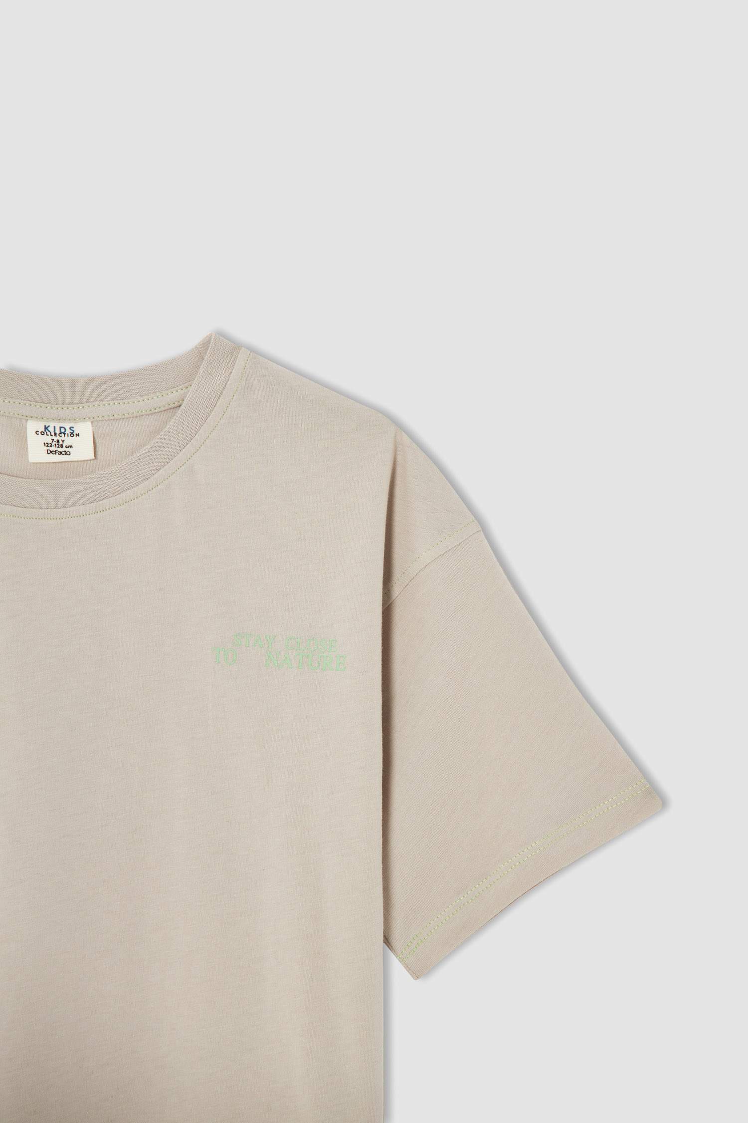 Erkek Çocuk Oversize Fit Baskılı Kısa Kollu Tişört