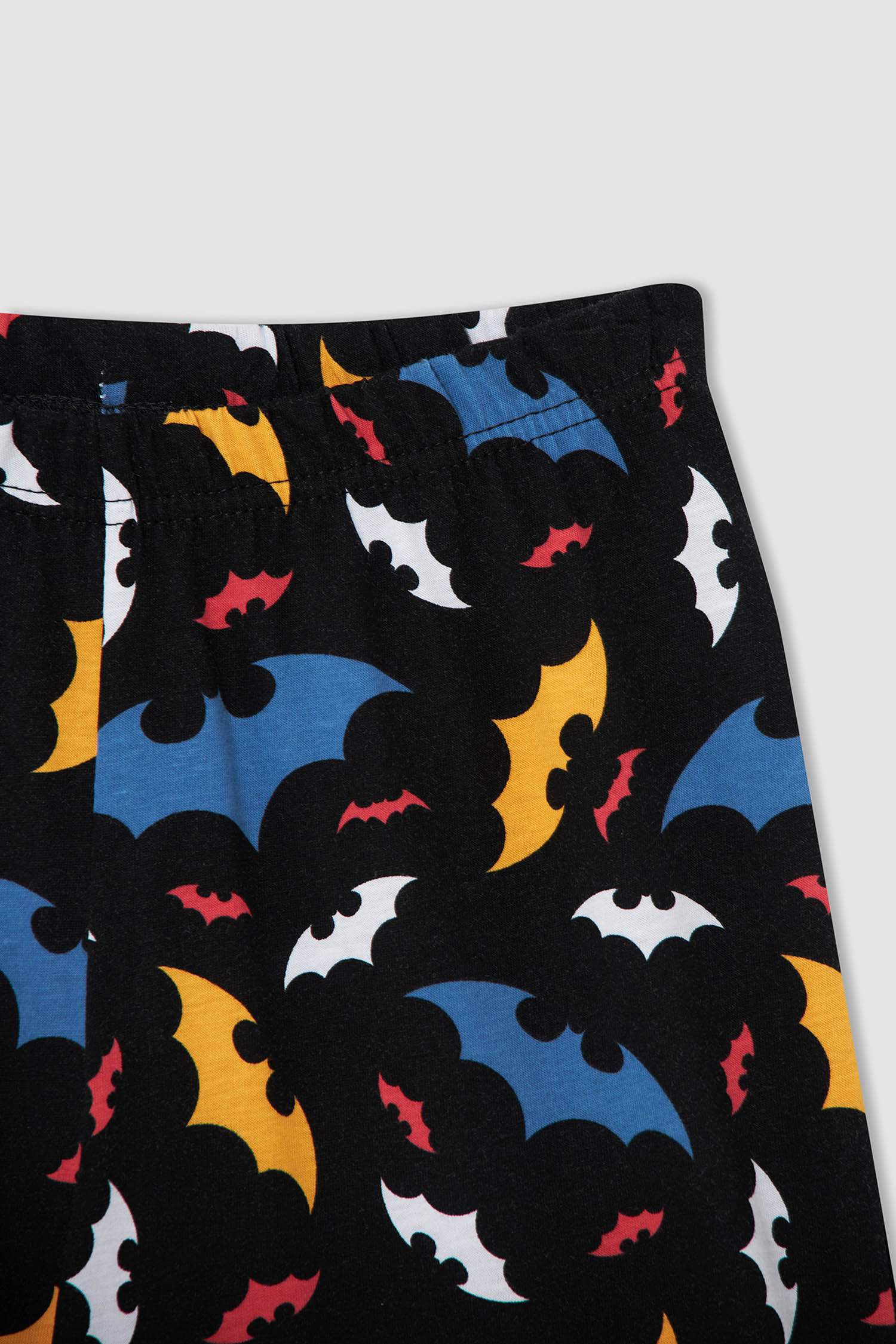 Erkek Çocuk Batman Lisanslı Kısa Kollu Pijama Takımı