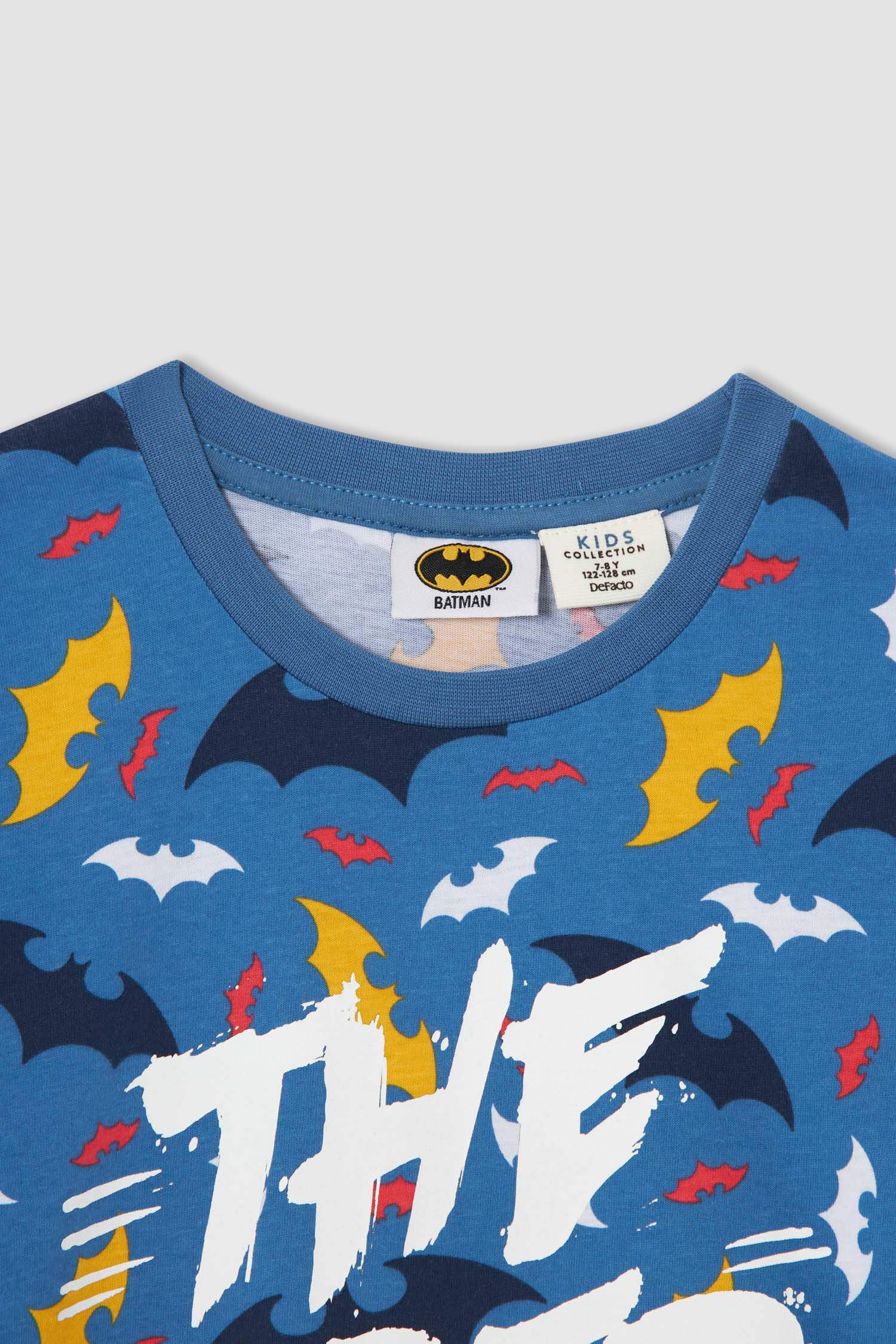 Erkek Çocuk Batman Lisanslı Kısa Kollu Pijama Takımı