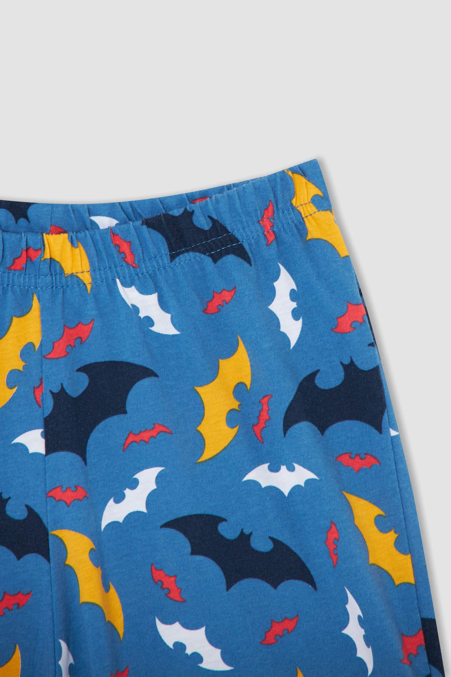 Erkek Çocuk Batman Lisanslı Kısa Kollu Pijama Takımı