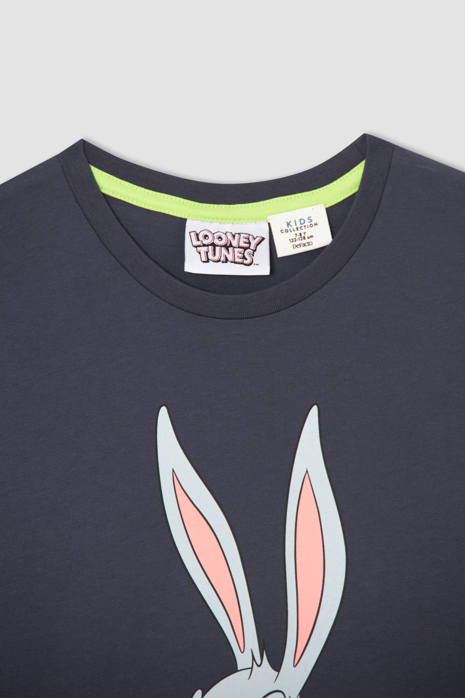 Erkek Çocuk Bugs Bunny Lisanslı Kısa Kollu Pijama Takımı