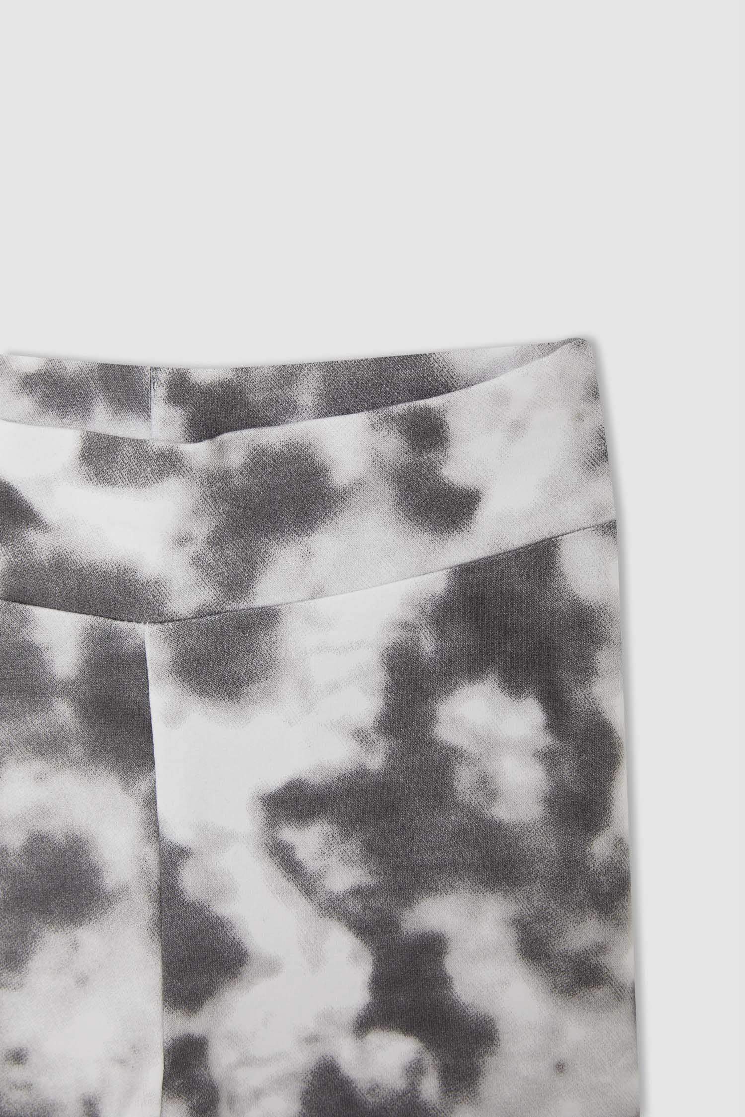 Kız Çocuk Regular Fit Batik Desenli Uzun Tayt