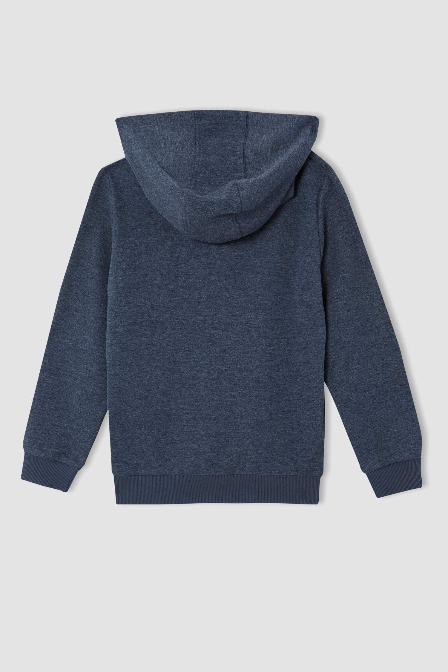 Erkek Çocuk Regular Fit Spor Kapüşonlu Baskılı Sweatshirt
