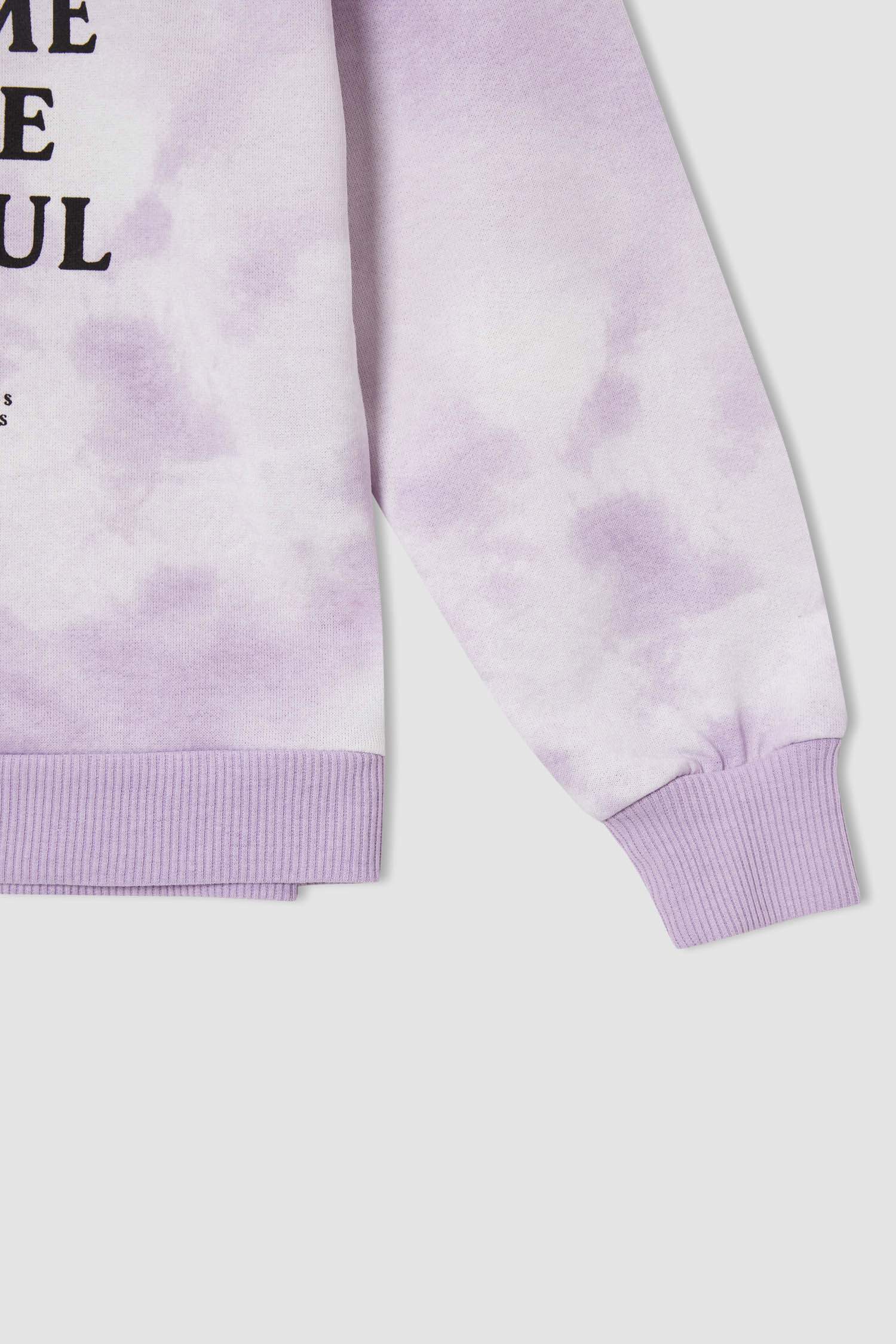 Kız Çocuk SmileyWorld Lisanslı Regular Fit Bisiklet Yaka Sweatshirt