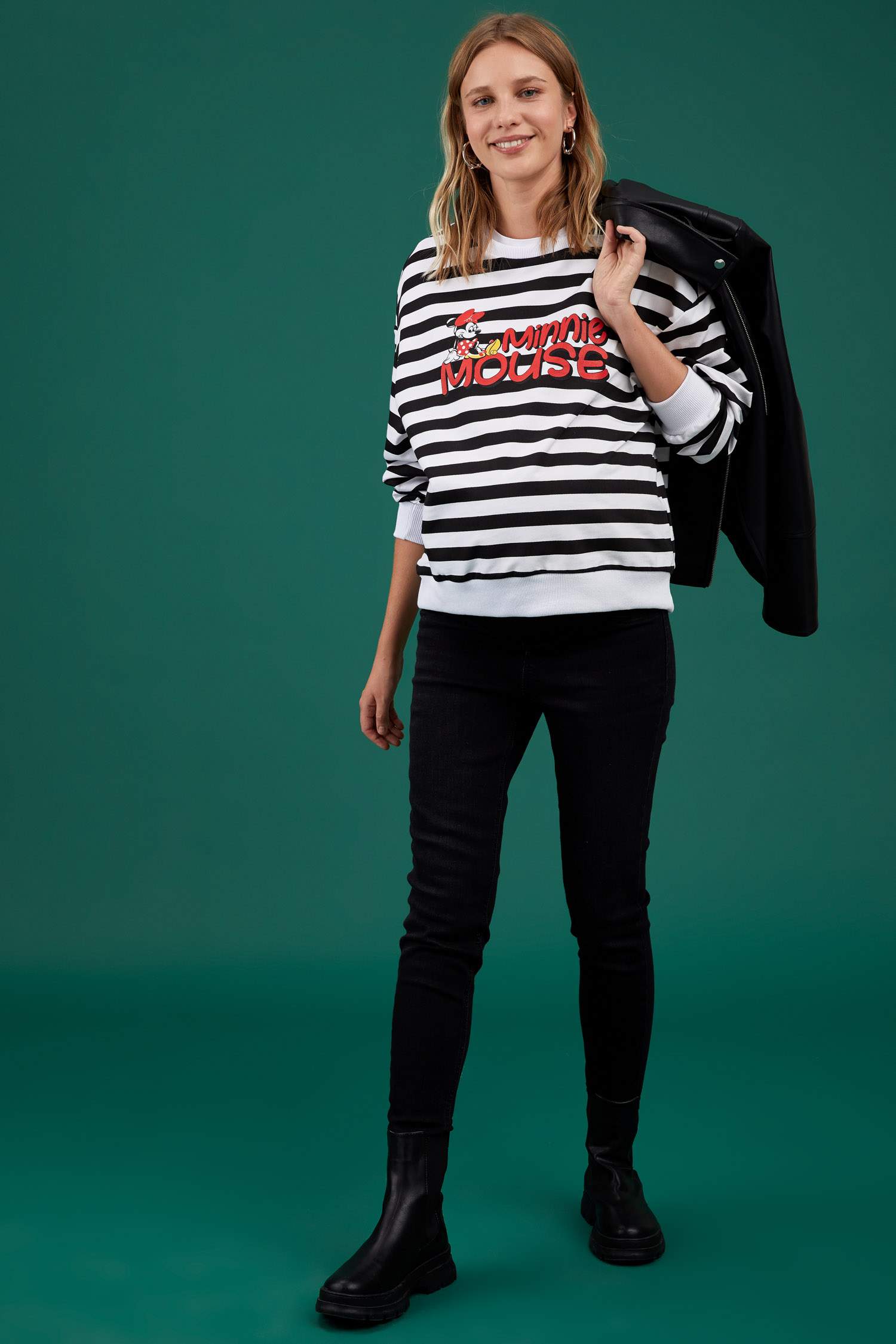 Hamile Skinny Fit Yüksek Bel Jean Pantolon