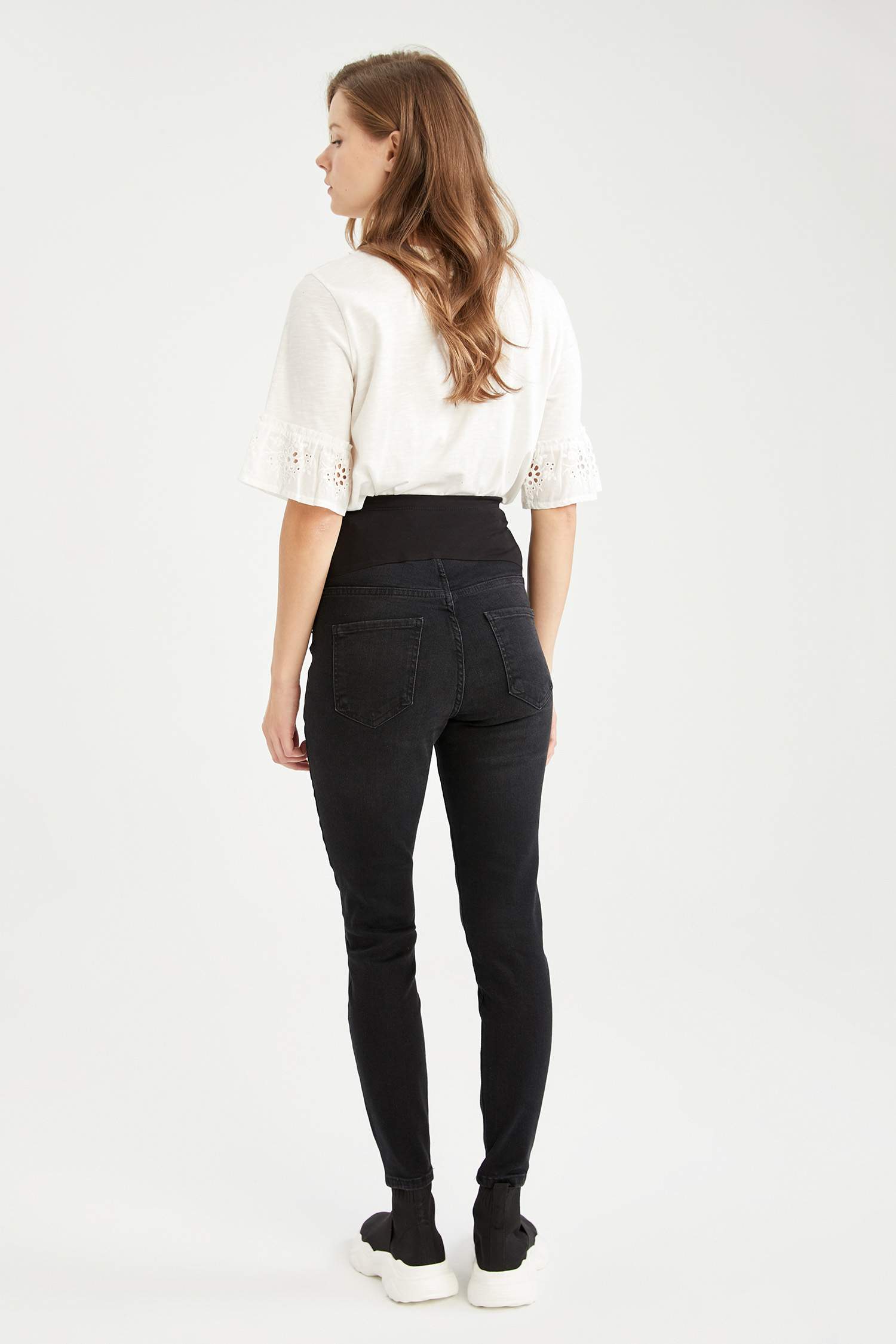 Hamile Skinny Fit Yüksek Bel Jean Pantolon