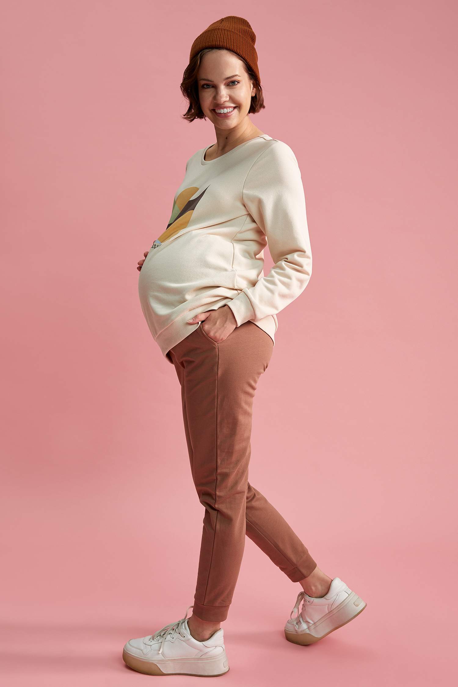 Hamile Relax Fit Jogger Eşofman Alt