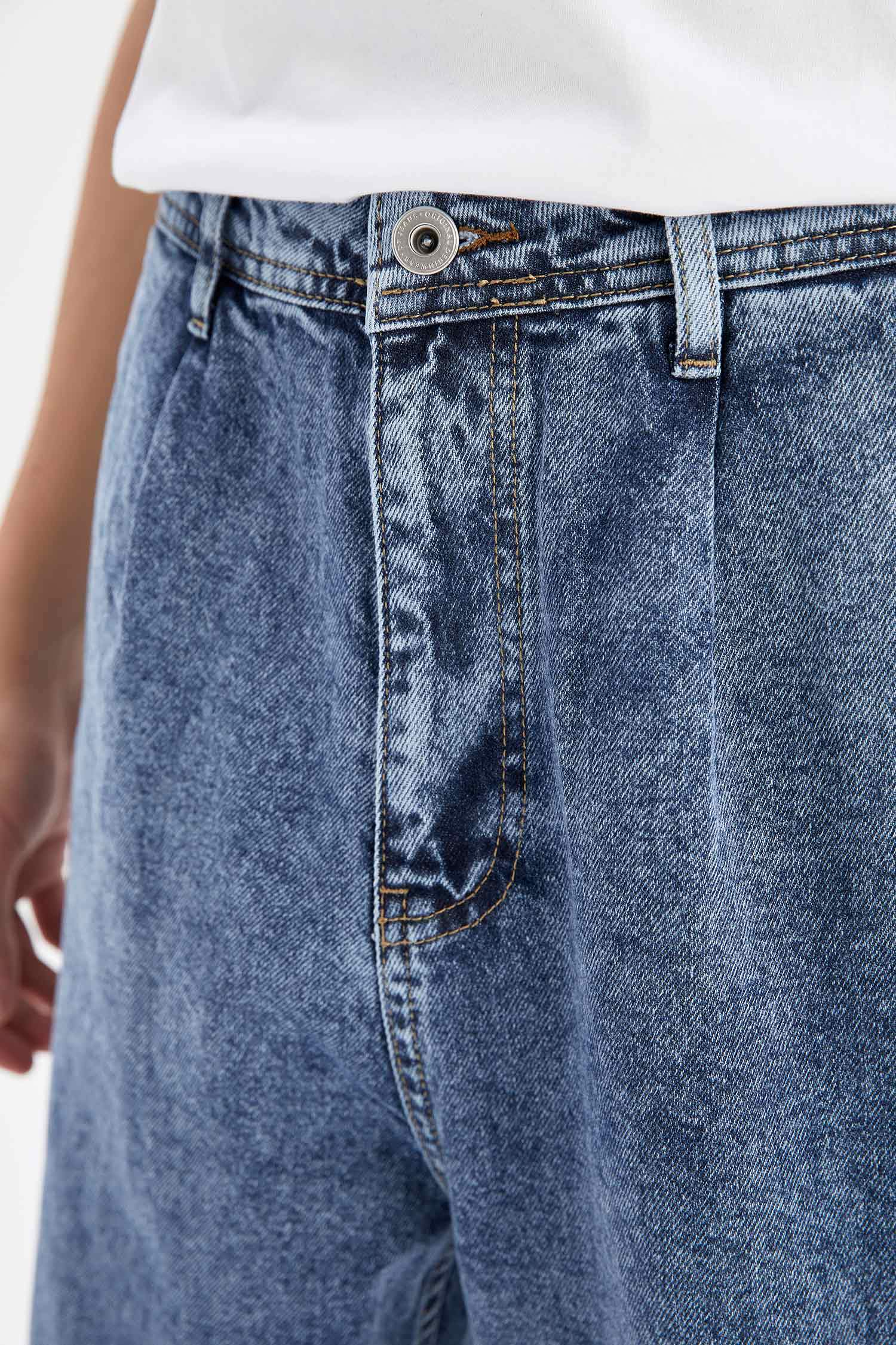 Balloon Fit Normal Bel Bol Paça Jean Pantolon