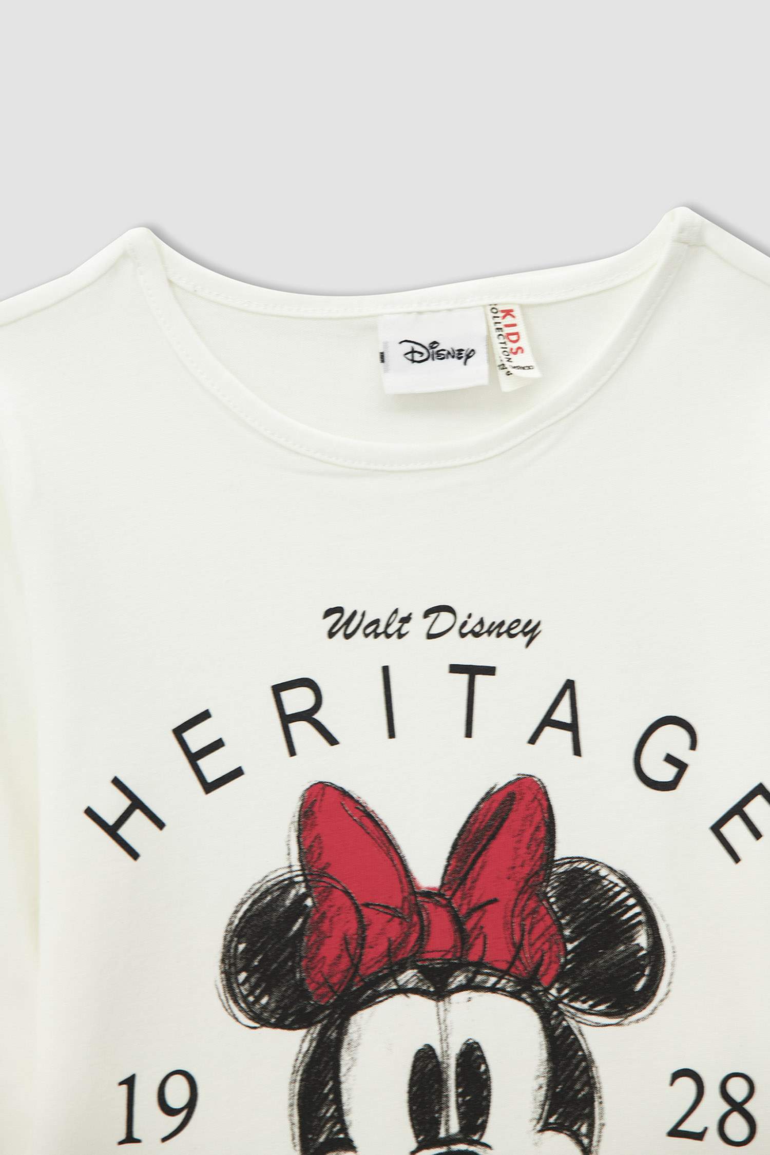 Kız Çocuk Minnie Mouse Lisanslı Uzun Kollu Tişört