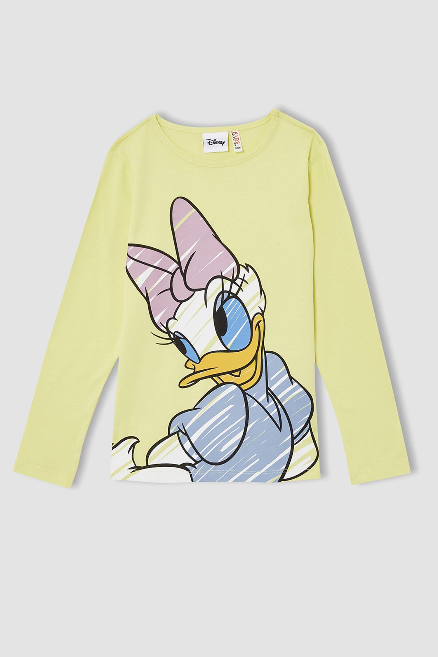 Kız Çocuk Daisy Duck Lisanslı Pamuklu Uzun Kollu Tişört