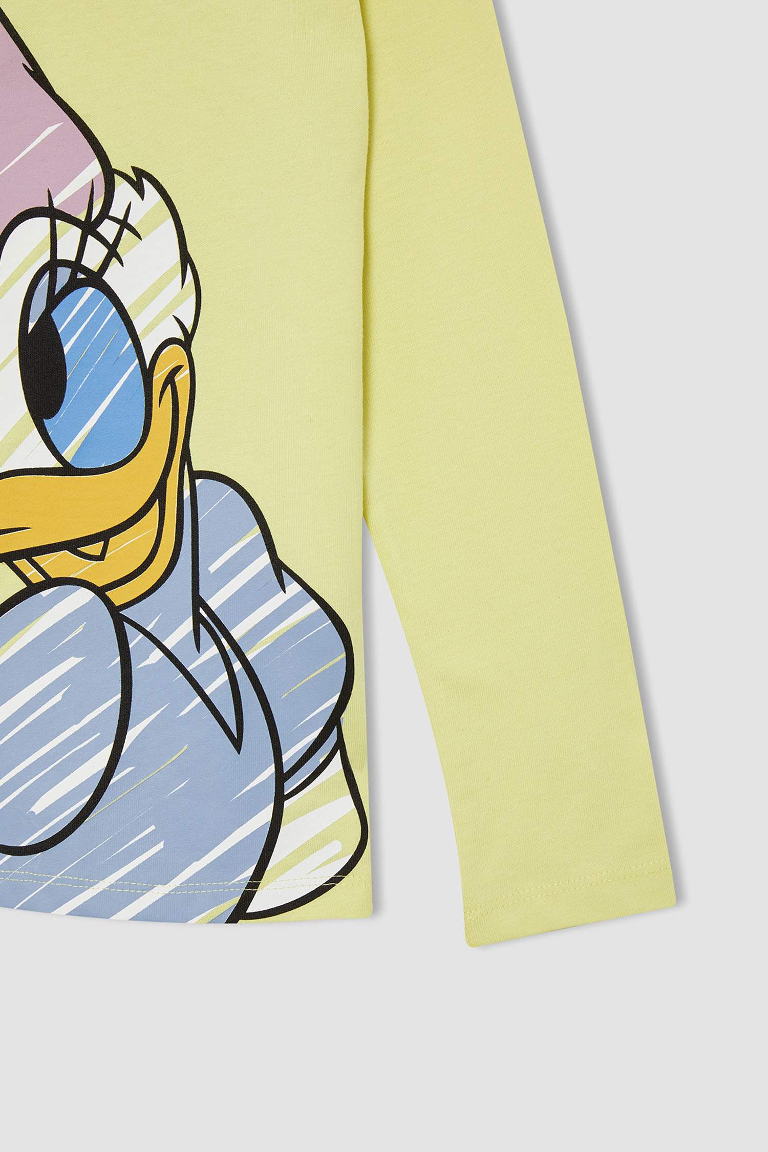 Kız Çocuk Daisy Duck Lisanslı Pamuklu Uzun Kollu Tişört