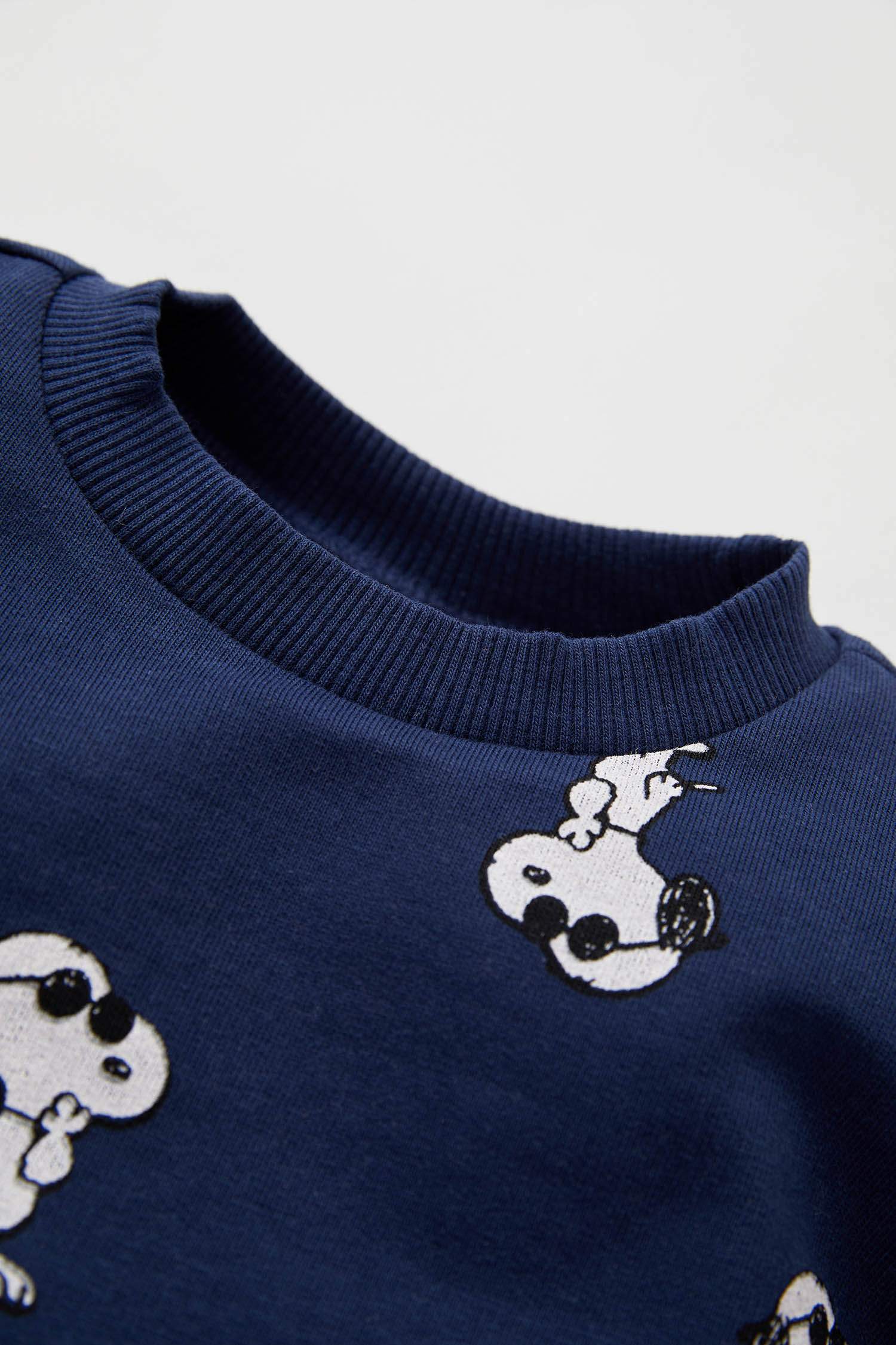 Erkek Bebek Snoopy Lisanslı Regular Fit Sweatshirt