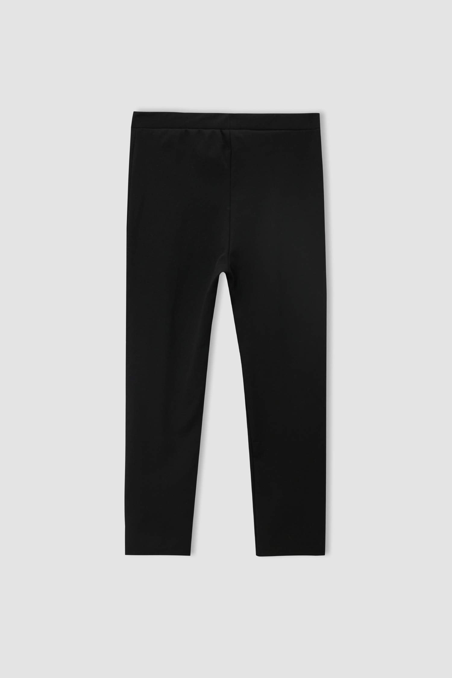 Paça Detaylı Skinny Fit Büyük Beden Tayt