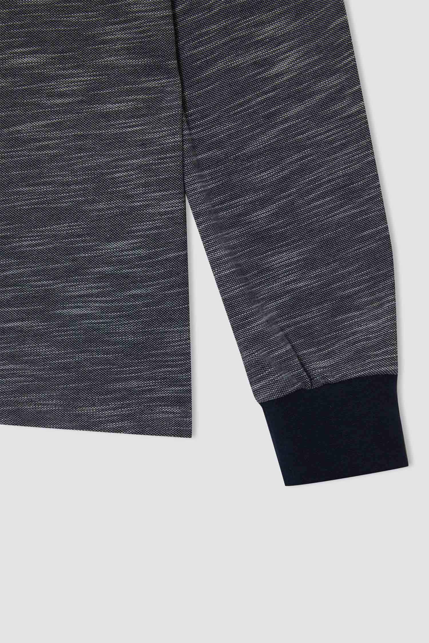 Erkek Çocuk Basic Polo Yaka Uzun Kollu Tişört