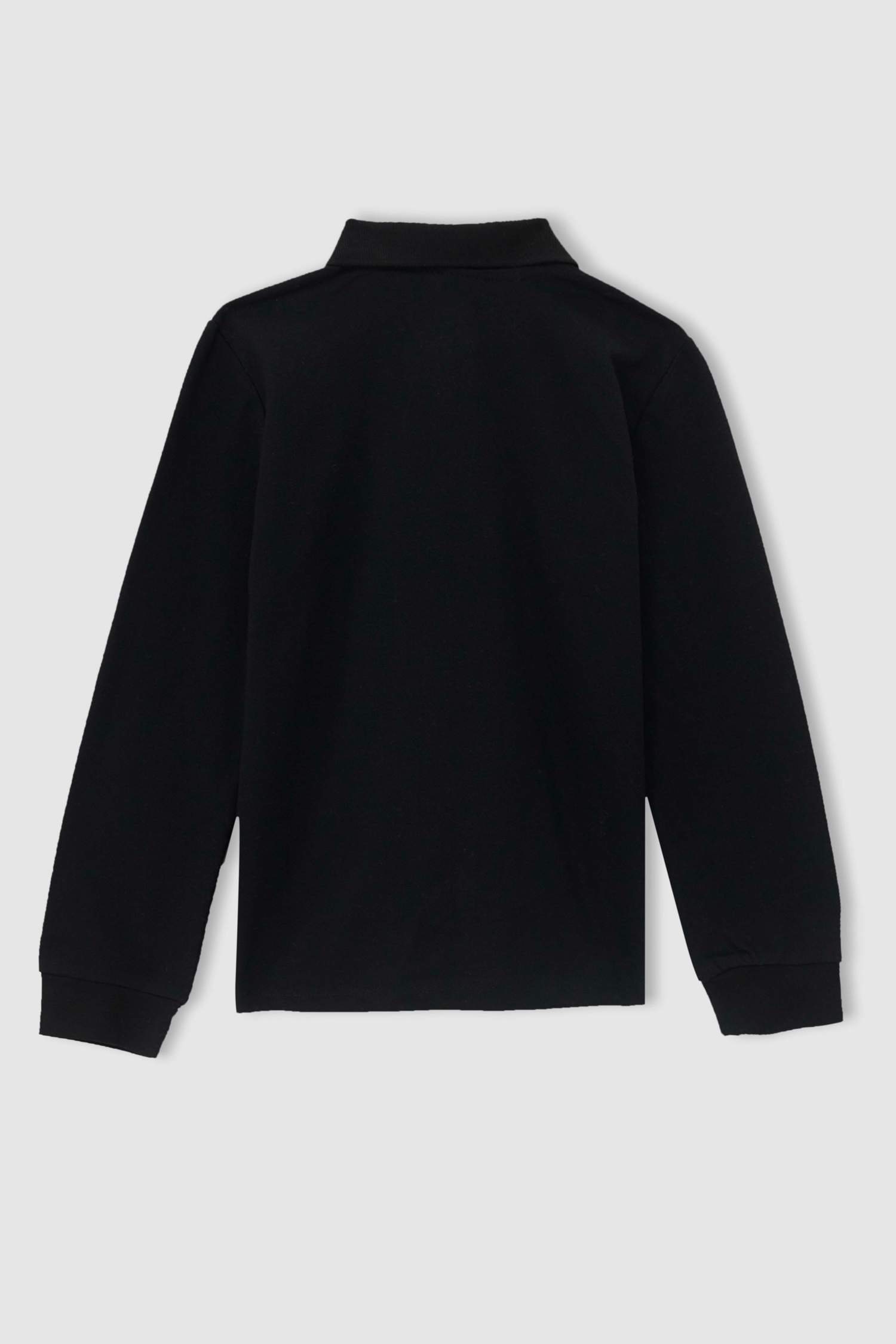 Erkek Çocuk Basic Polo Yaka Uzun Kollu Tişört