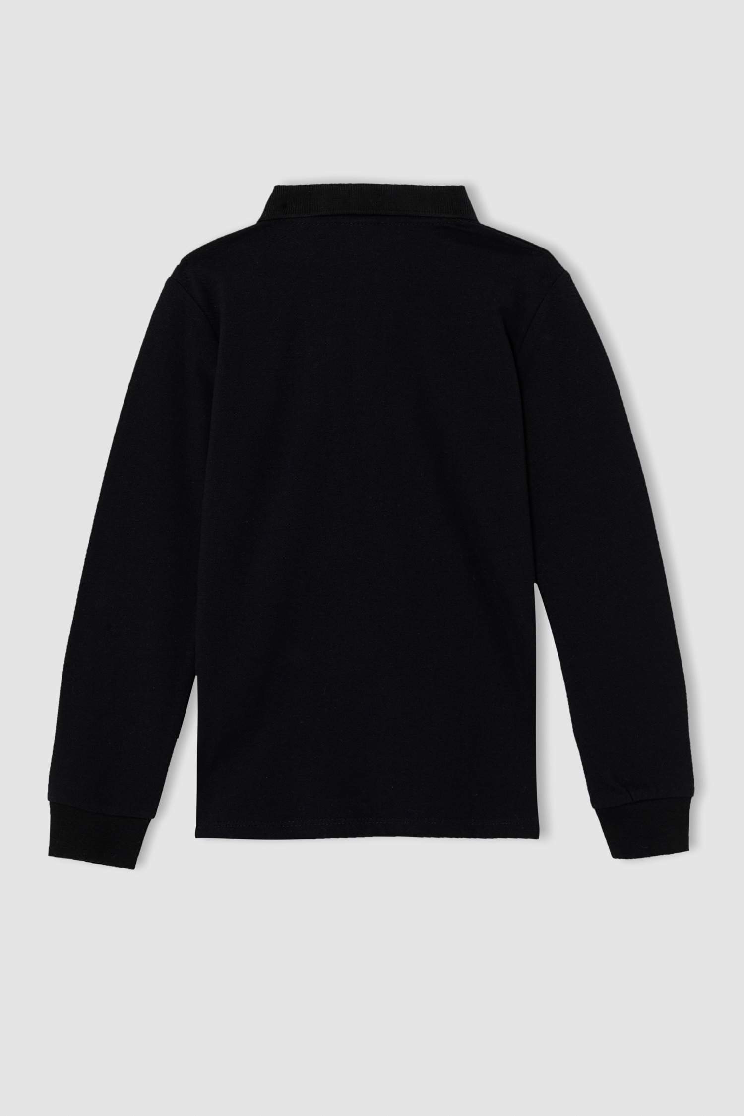 Erkek Çocuk Basic Polo Yaka Uzun Kollu Tişört