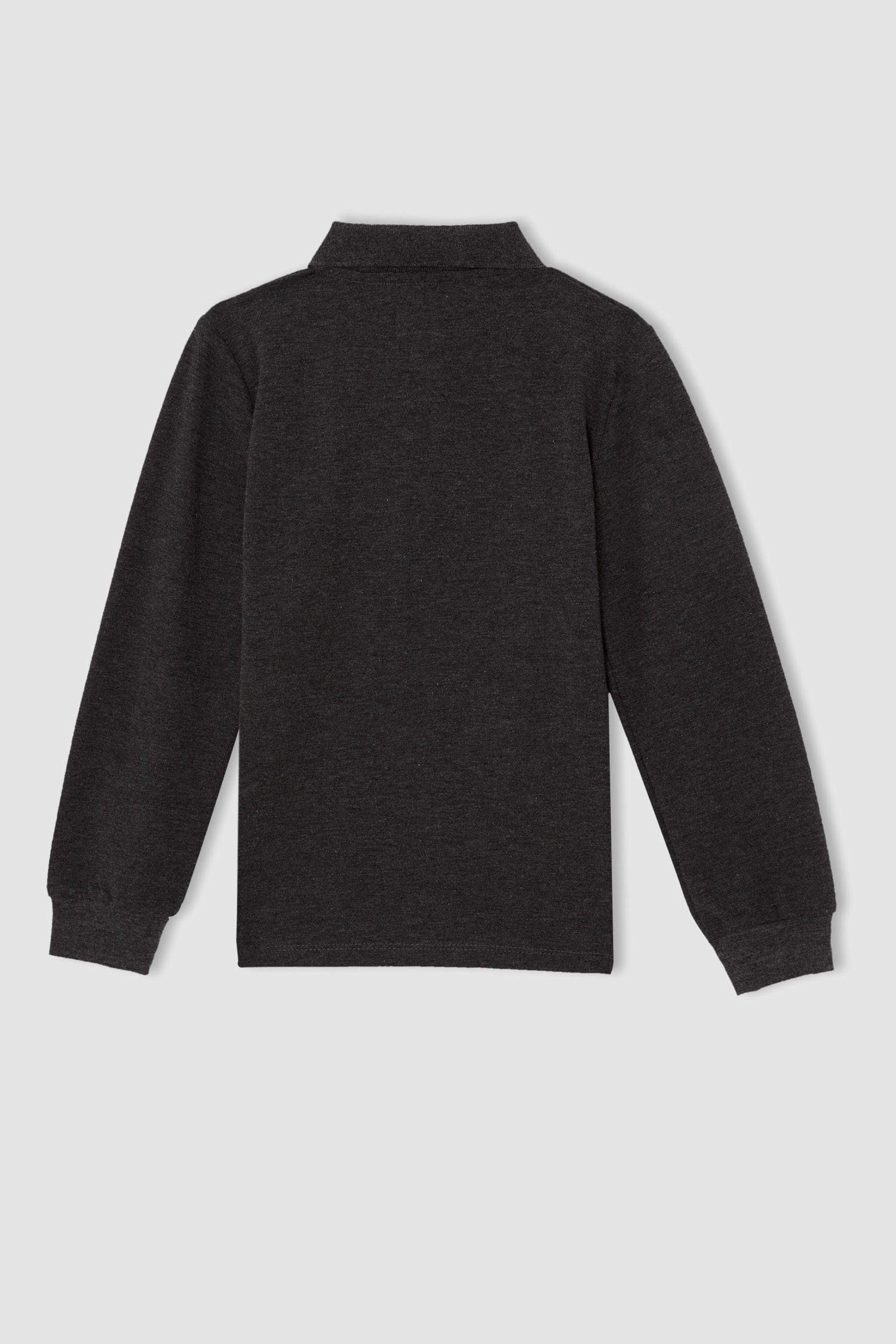 Erkek Çocuk Regular Polo Yaka Uzun Kollu Tişört