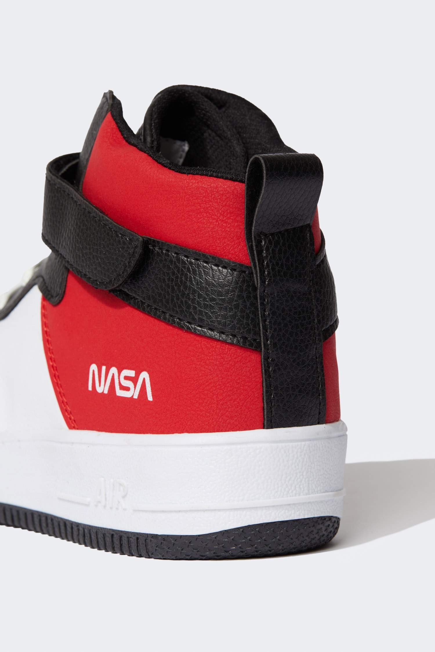 Erkek Nasa Lisanslı Suni Deri Bağcıklı Bilekli Sneaker Spor Ayakkabı