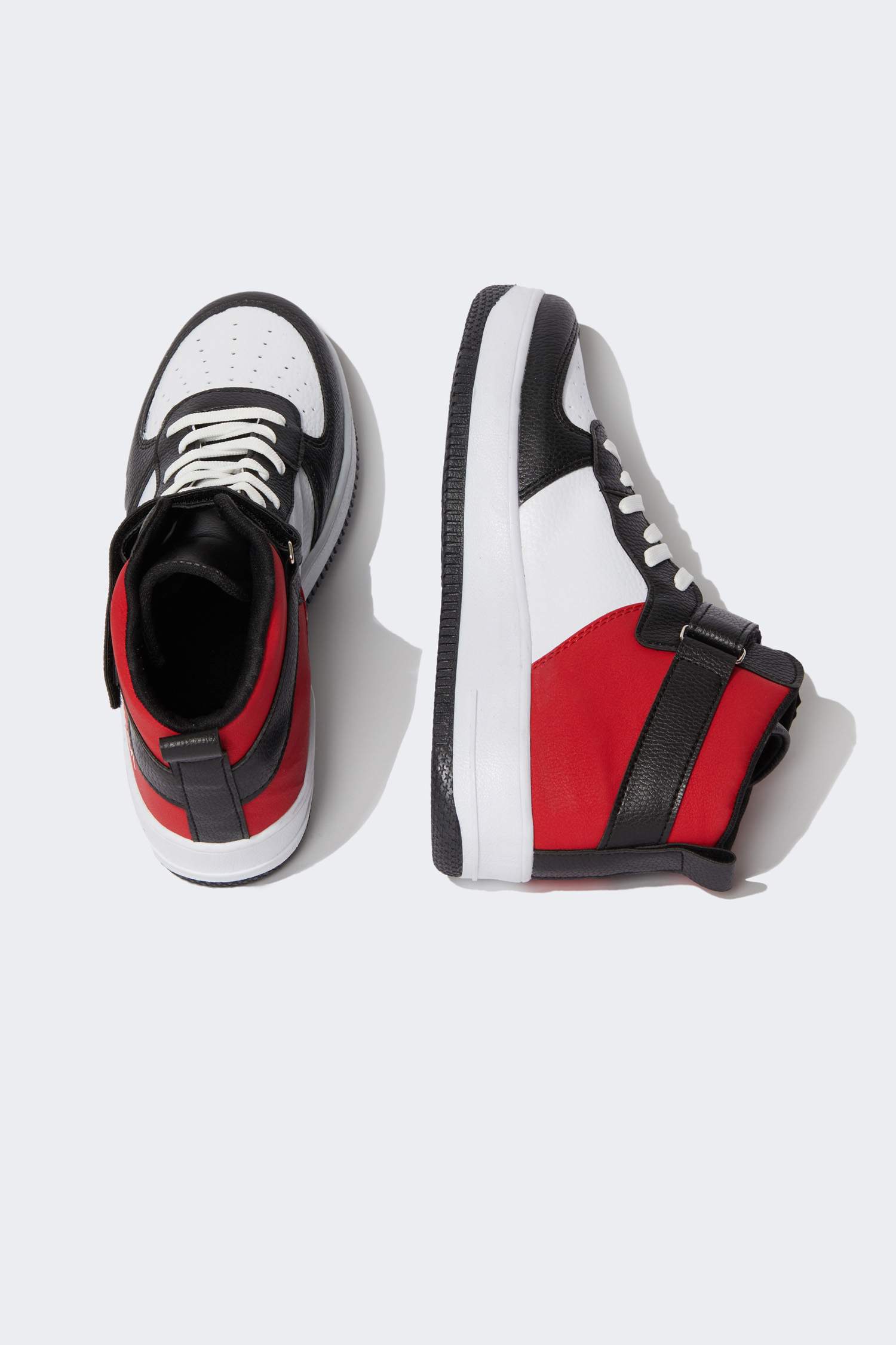 Erkek Nasa Lisanslı Suni Deri Bağcıklı Bilekli Sneaker Spor Ayakkabı