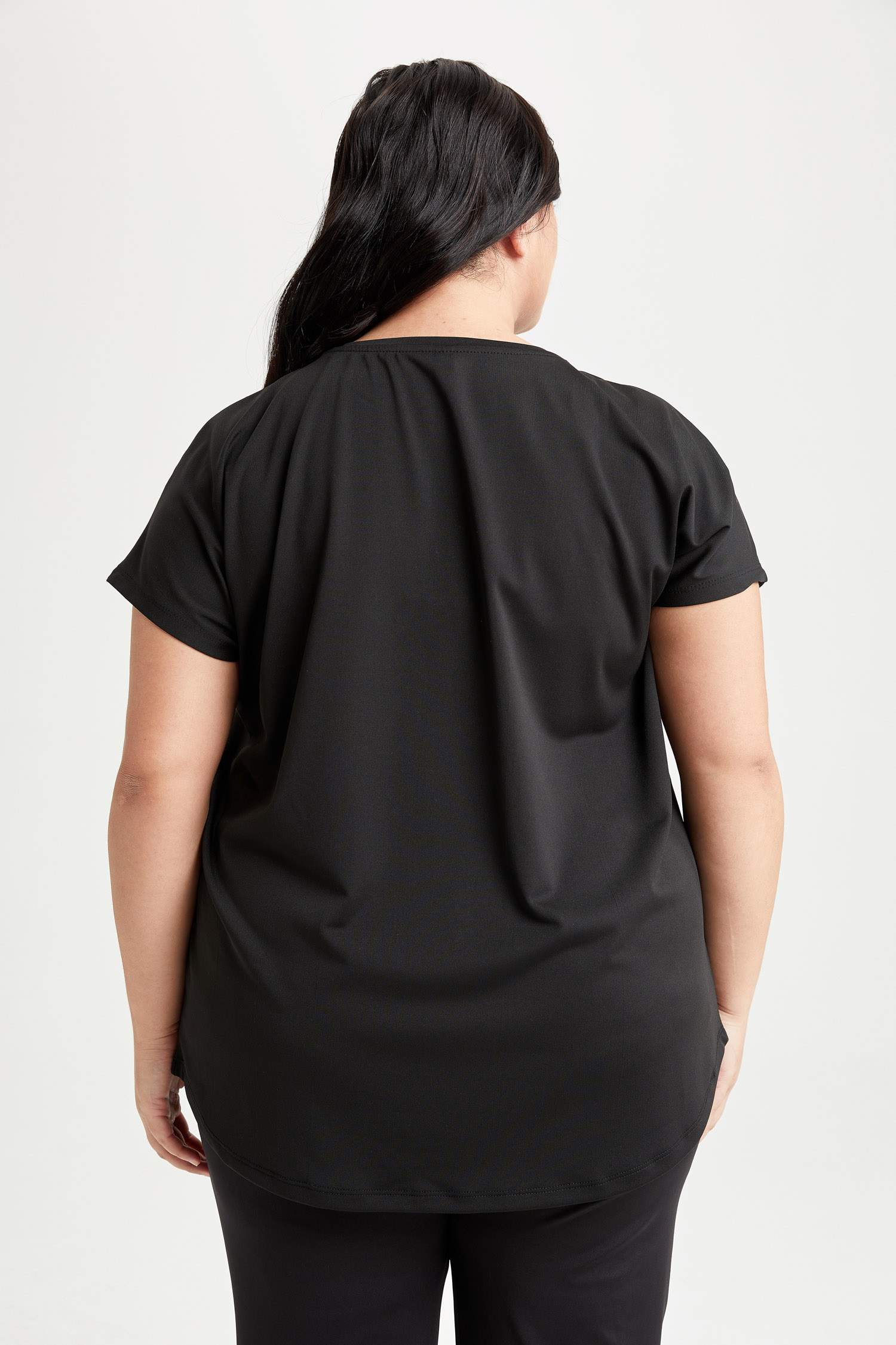 Oversize Fit Baskılı Büyük Beden Kısa Kollu Tişört