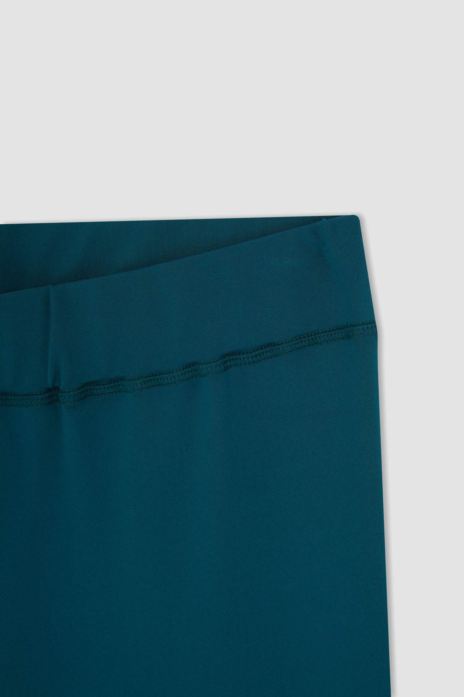 Slim Long Fit Baskılı Büyük Beden Tayt