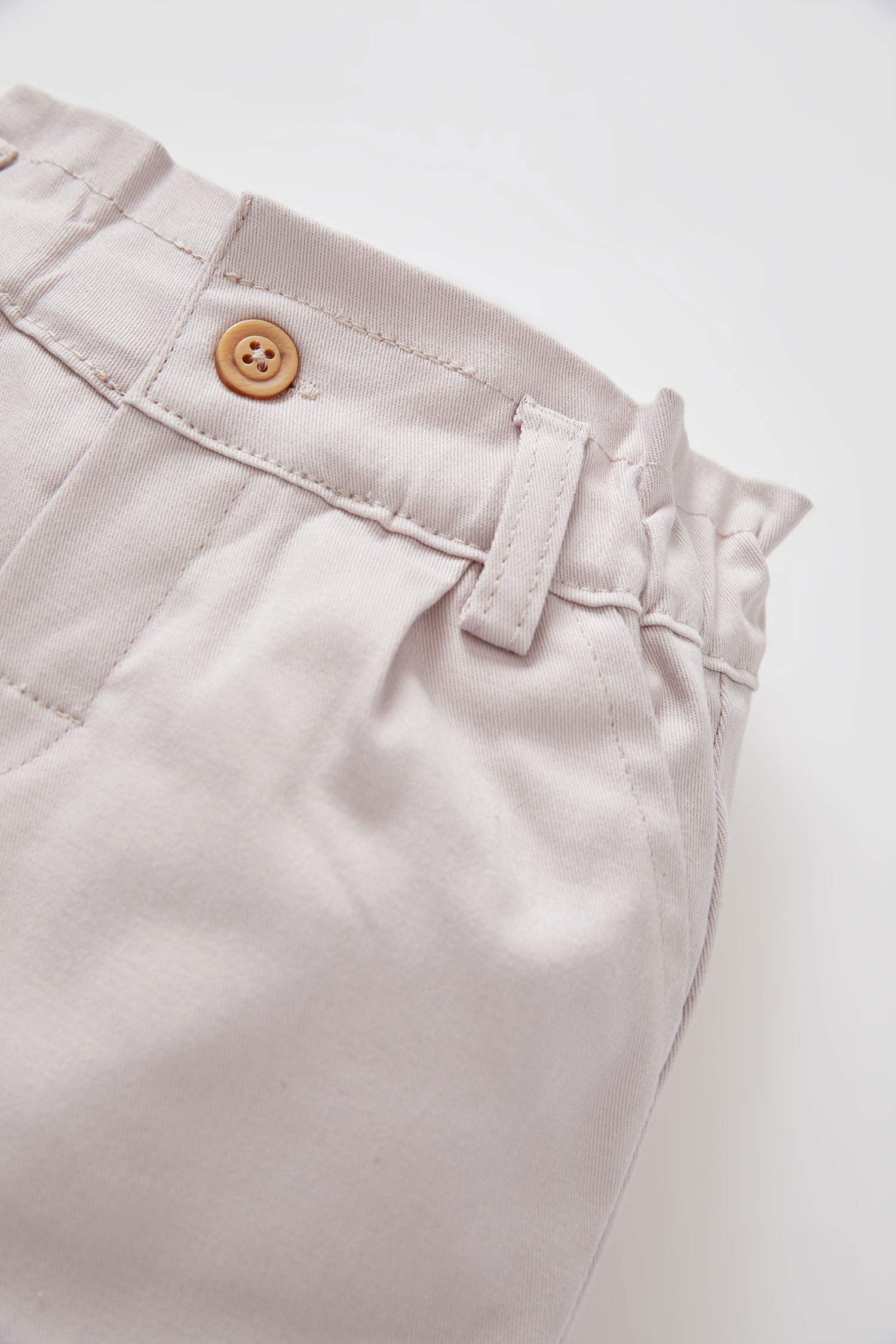 Kız Bebek Paper Bag Regular Fit Pantolon