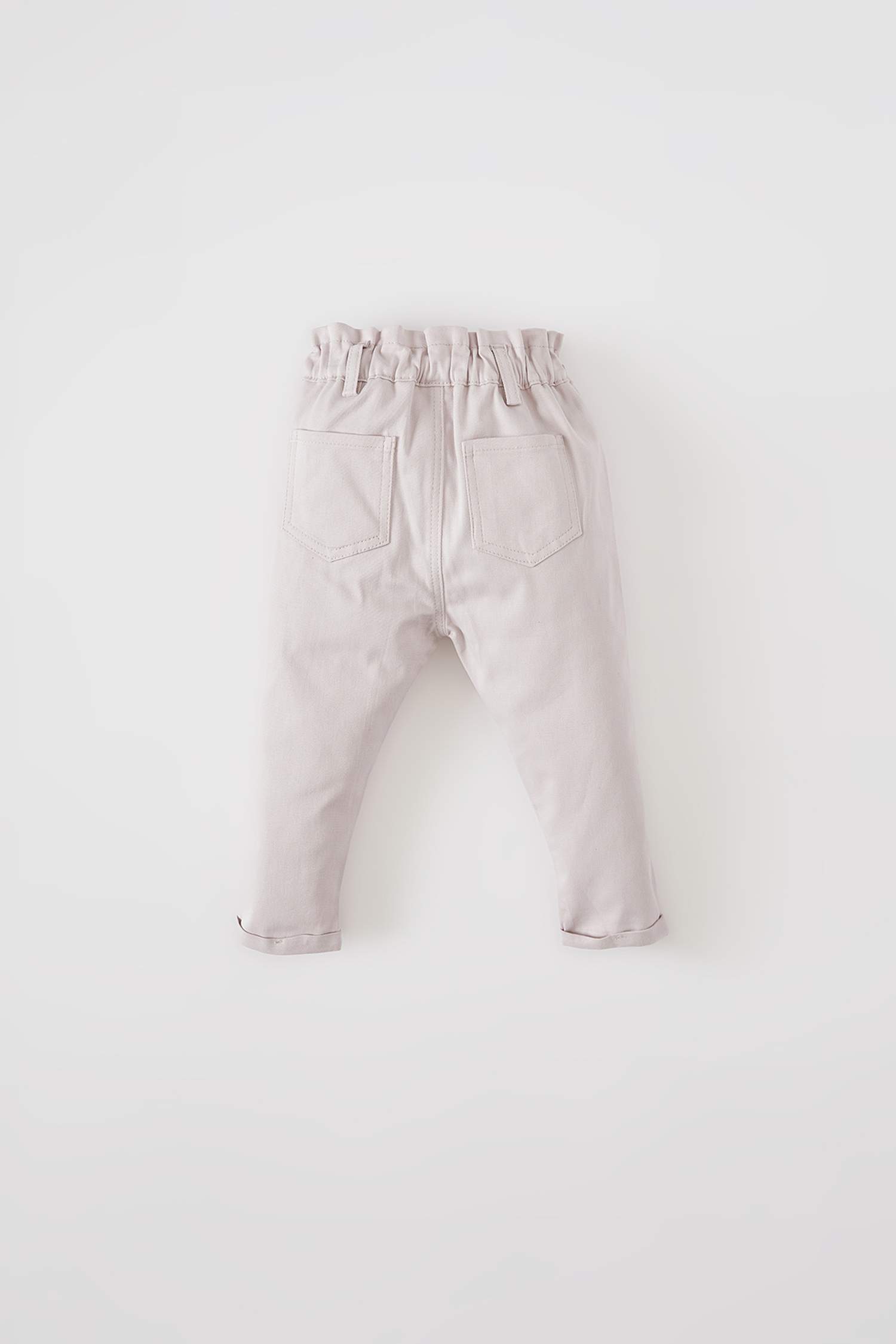 Kız Bebek Paper Bag Regular Fit Pantolon