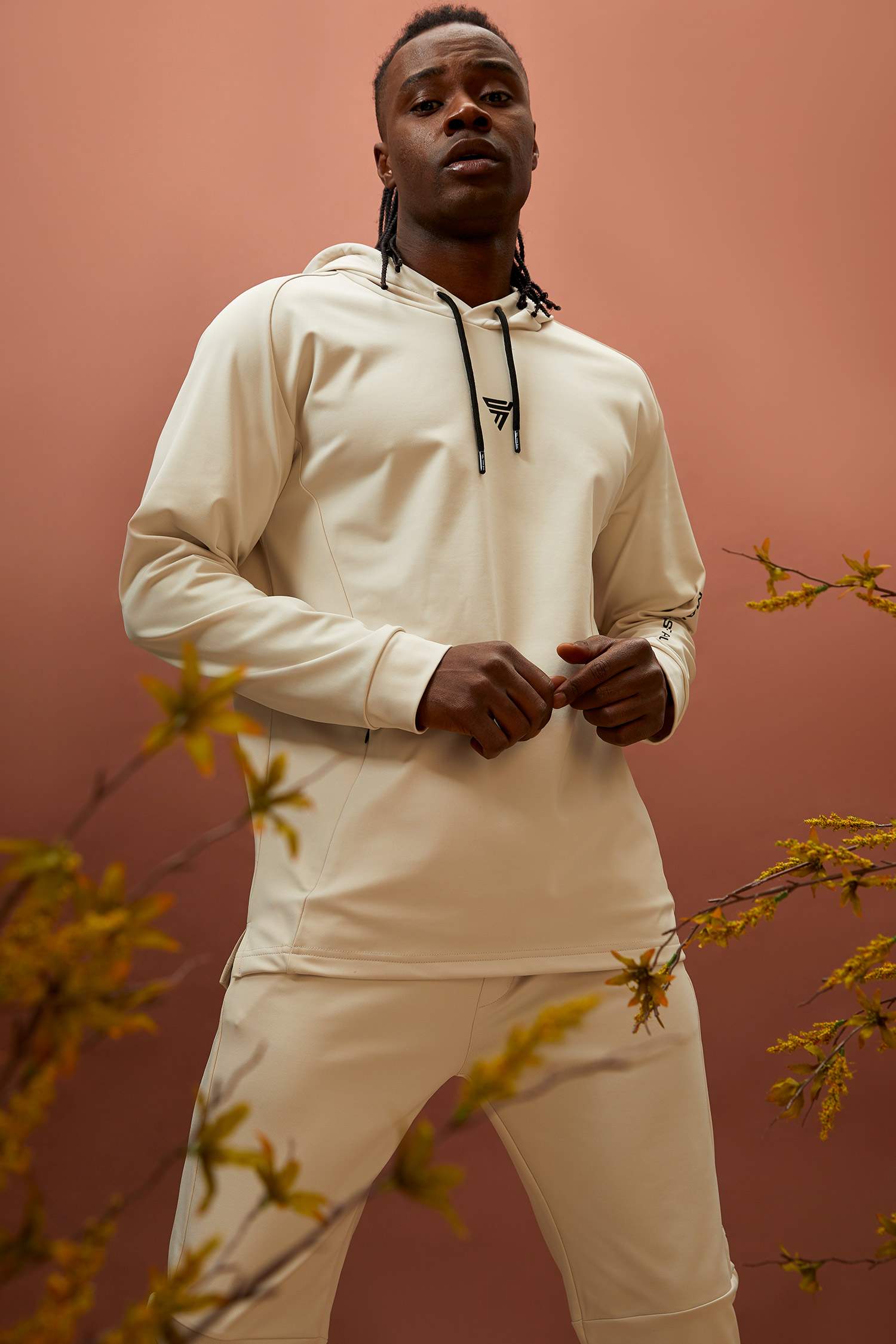 Standart Fit Kapüşonlu Baskılı İçi Yumuşak Tüylü Sweatshirt