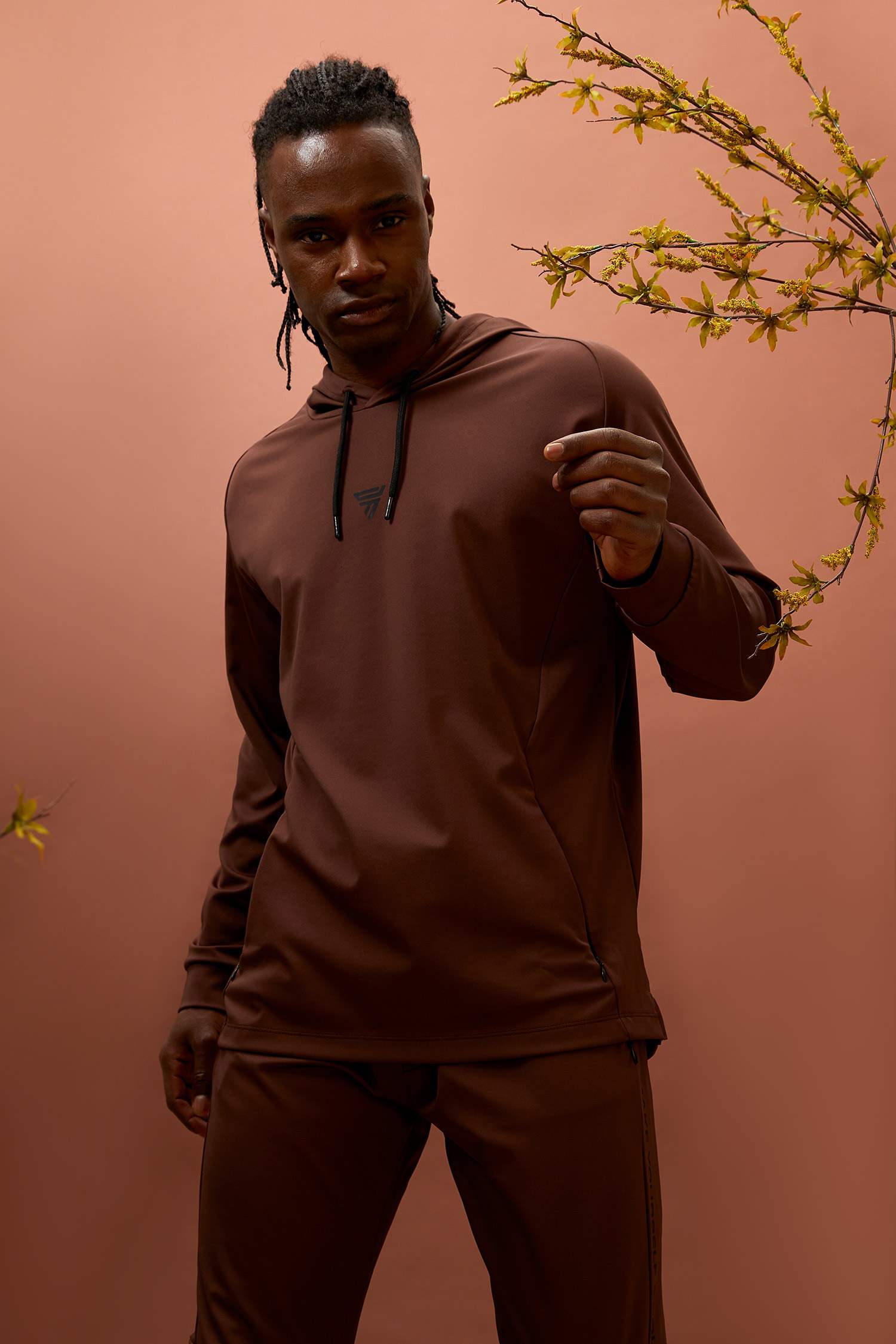 Standart Fit Kapüşonlu Baskılı İçi Yumuşak Tüylü Sweatshirt