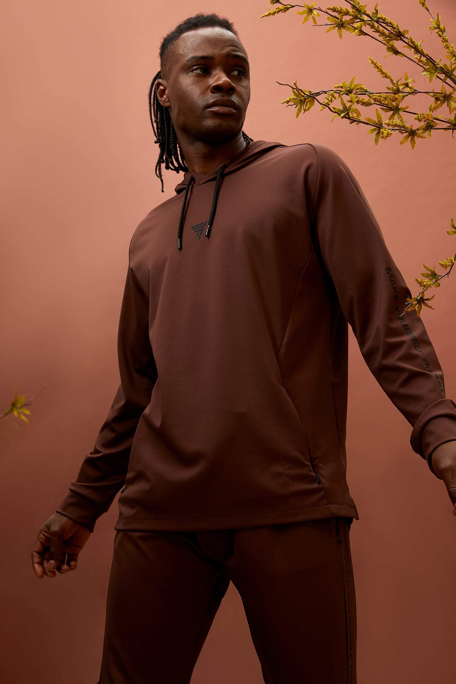 Standart Fit Kapüşonlu Baskılı İçi Yumuşak Tüylü Sweatshirt