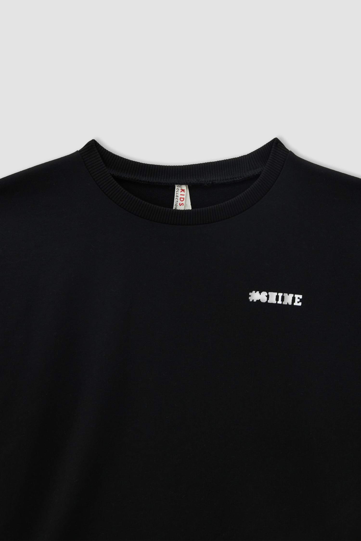 Kız Çocuk Regular Fit Baskılı Bisiklet Yaka Sweatshirt