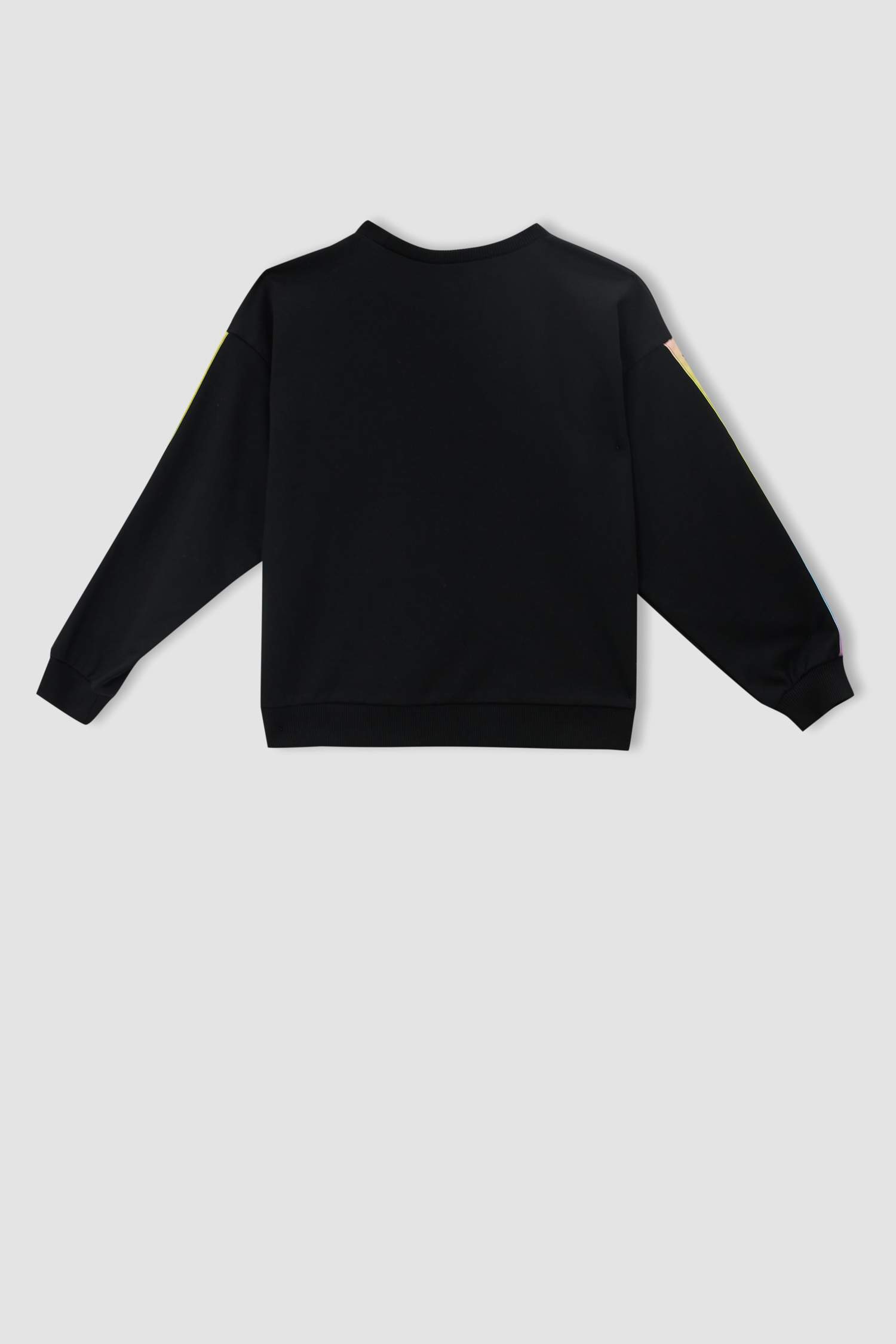 Kız Çocuk Regular Fit Baskılı Bisiklet Yaka Sweatshirt