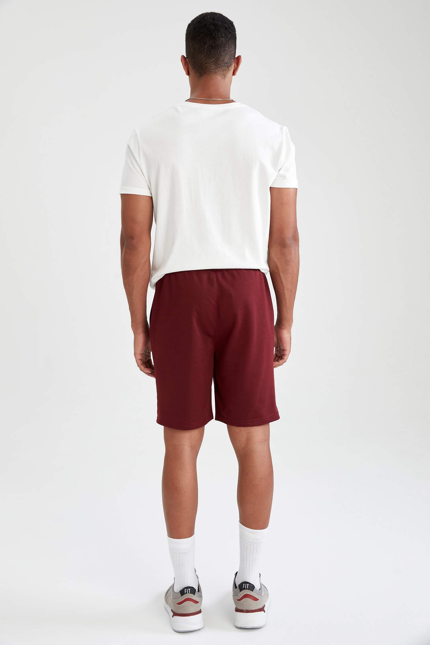 Slim Fit Beli Bağcıklı 2'li Şort