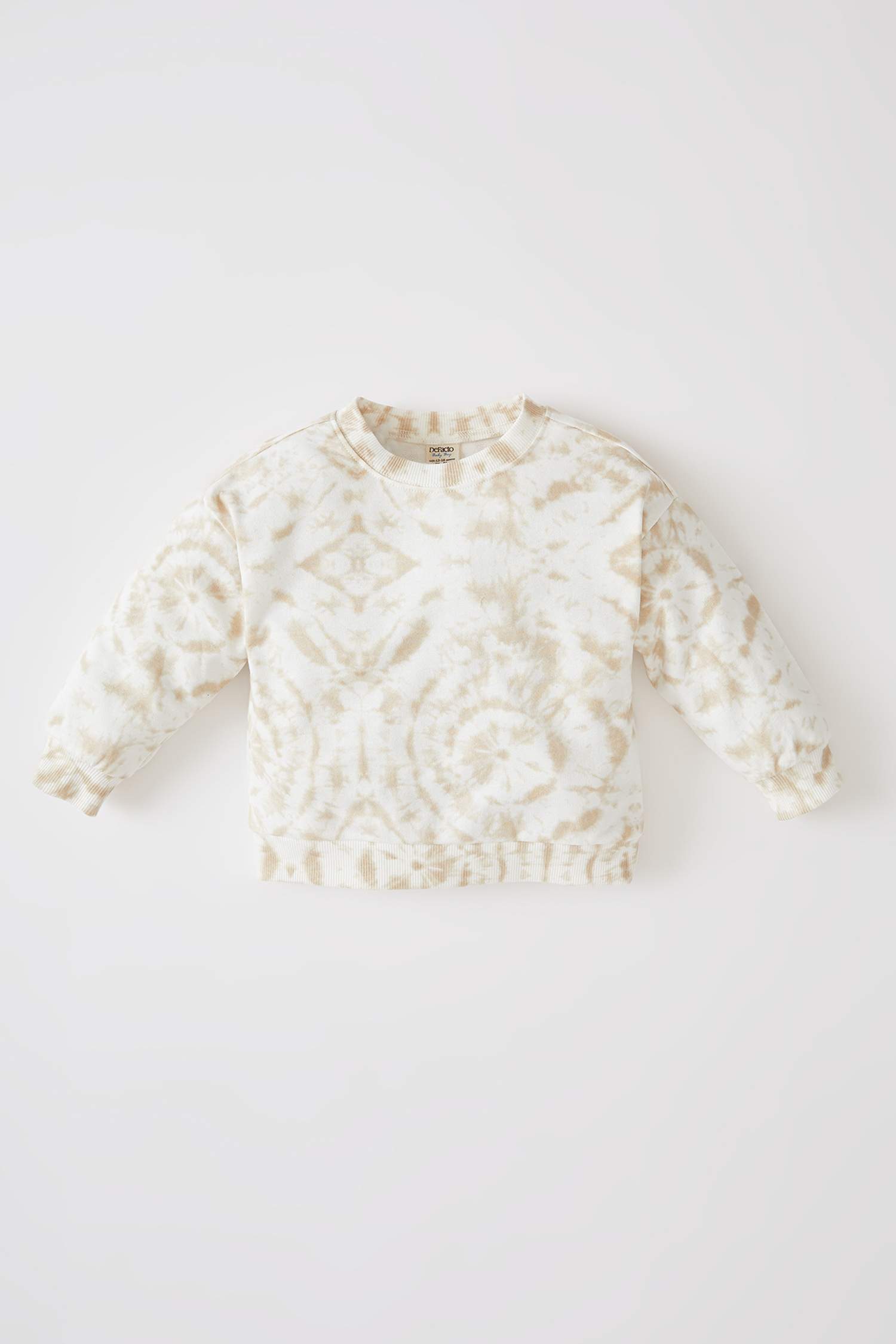 Erkek Bebek Regular Fit Batik Desenli Sweatshirt