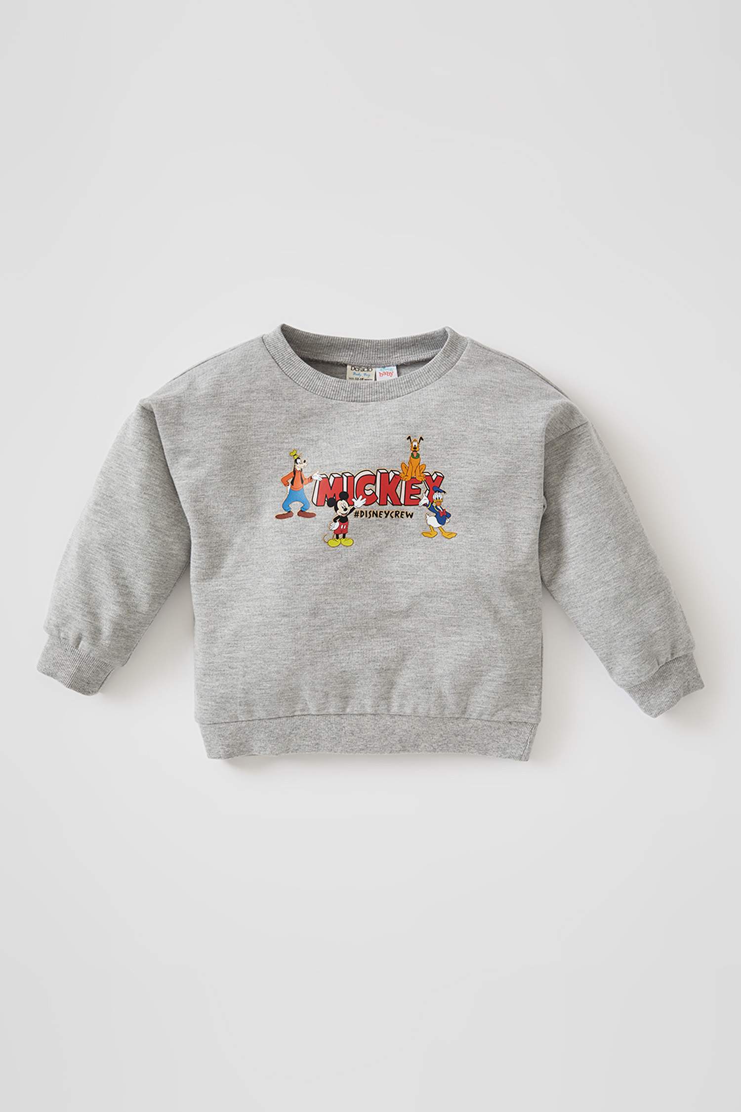 Erkek Bebek Mickey & Minnie Lisanslı Regular Fit Sweatshirt